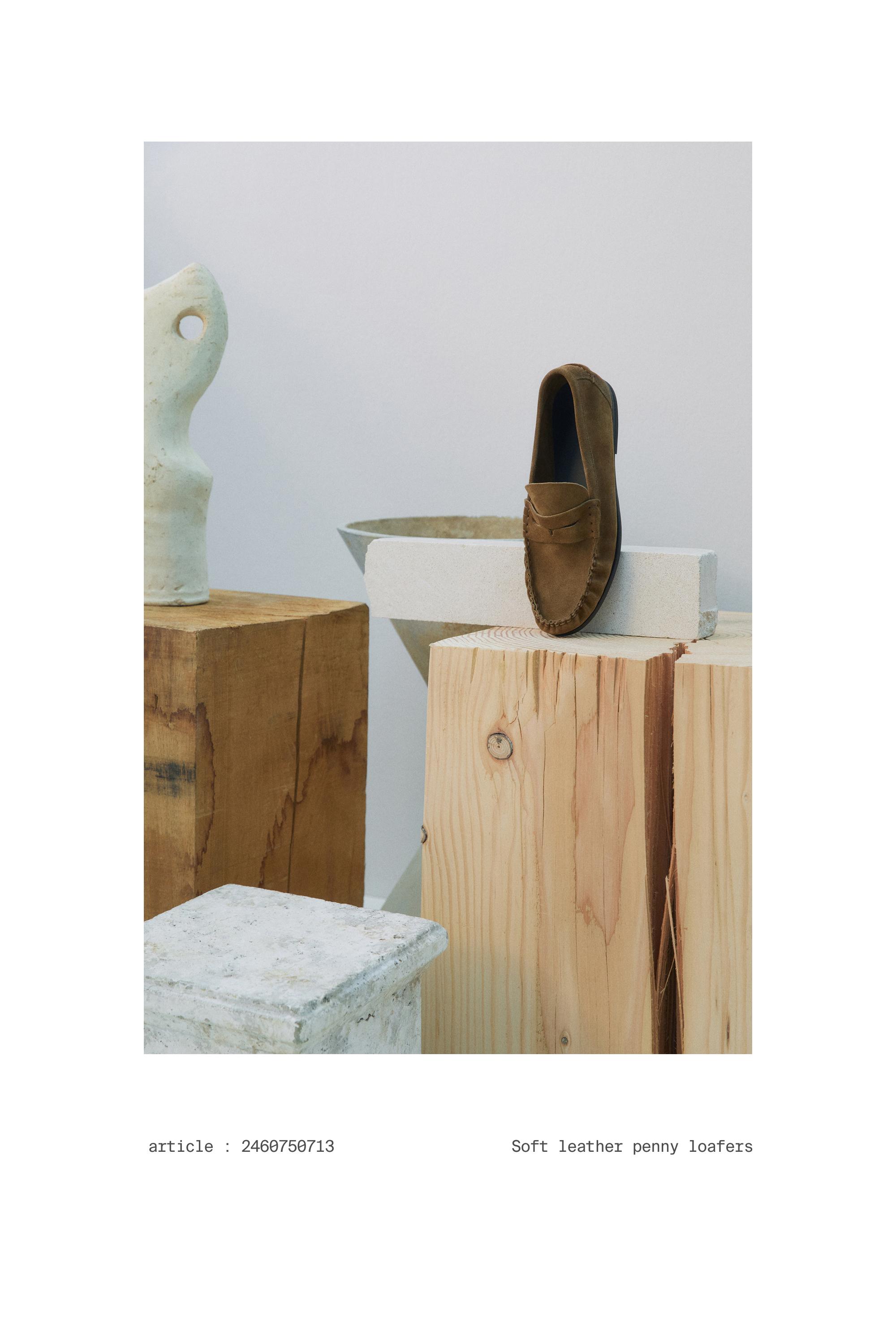 Soft leather penny loafers — OCHRE