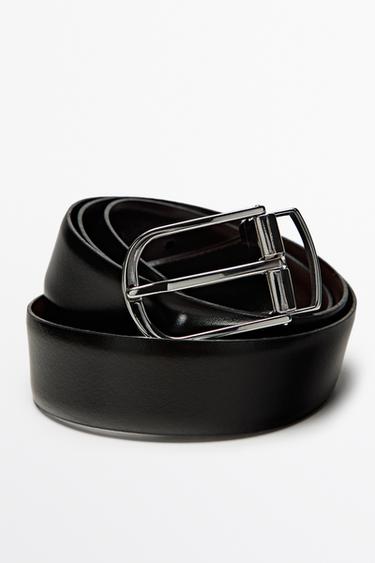 Reversible nappa leather belt — BLACK 4