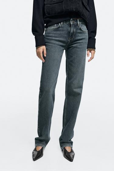 Low-rise straight-leg jeans — MEDIUM BLUE 3