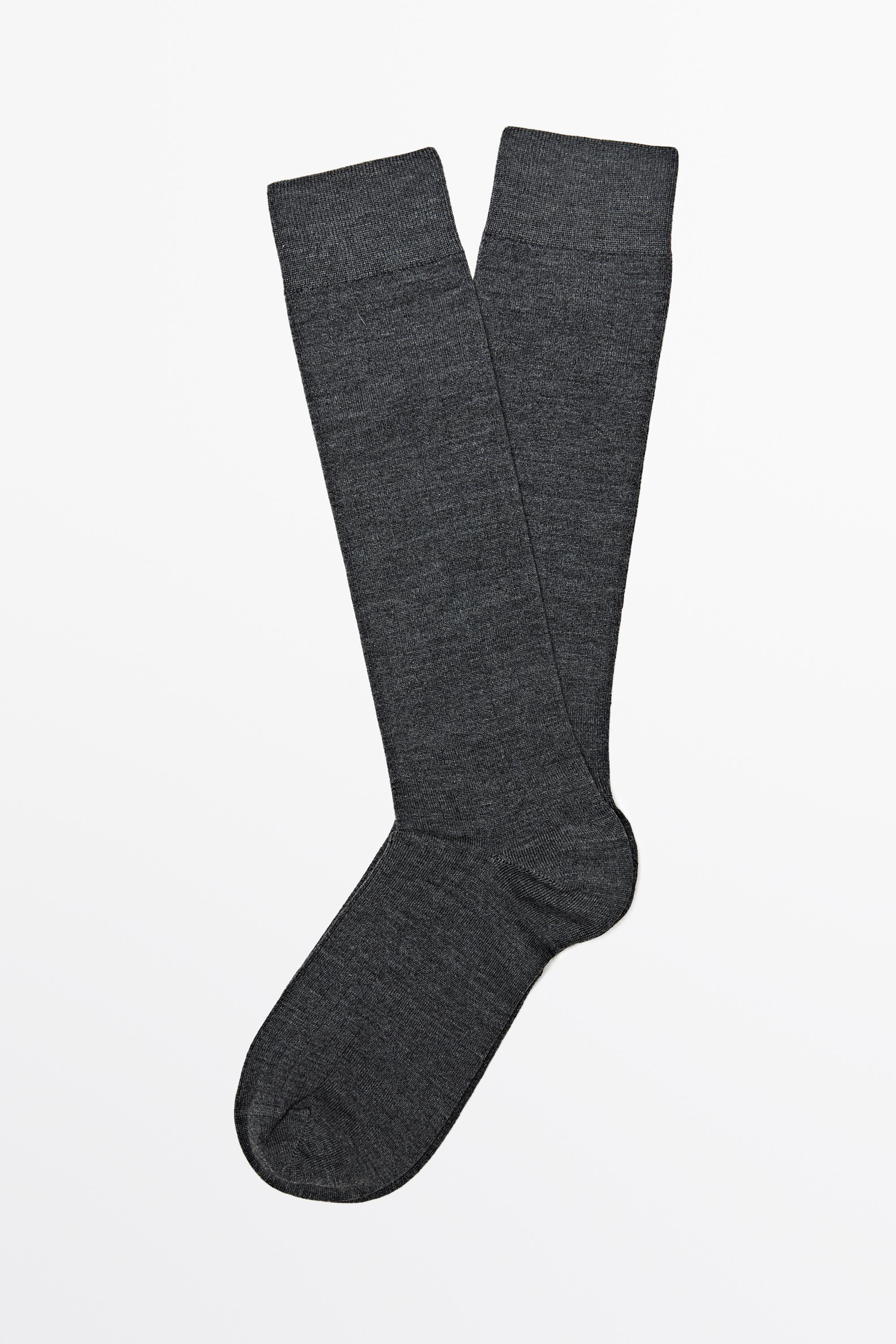 Ribbed socks — GREY