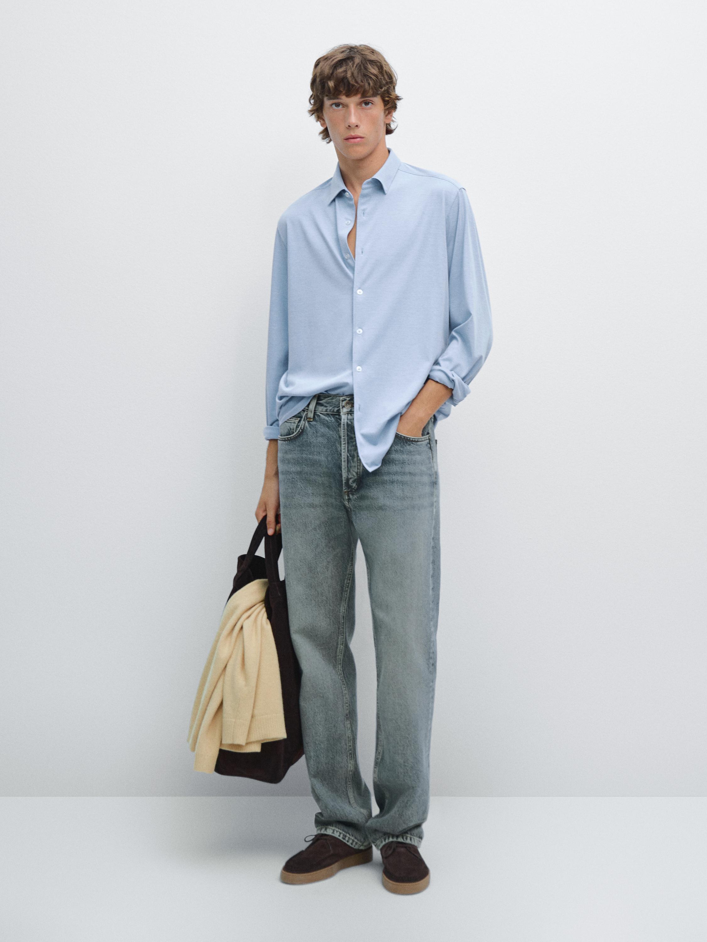 Strečová košile slim fit