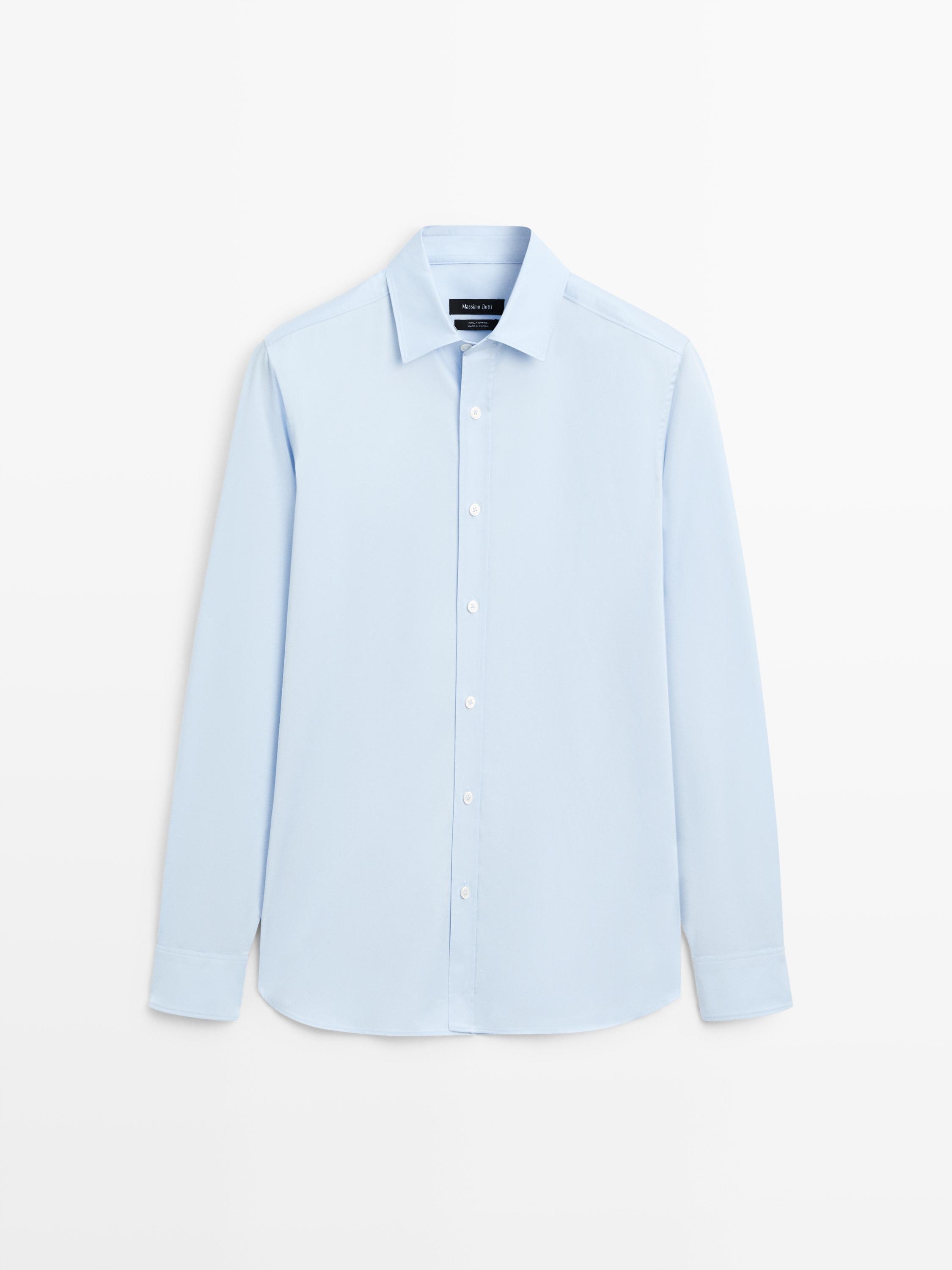 Camisa regular fit 100% algodón