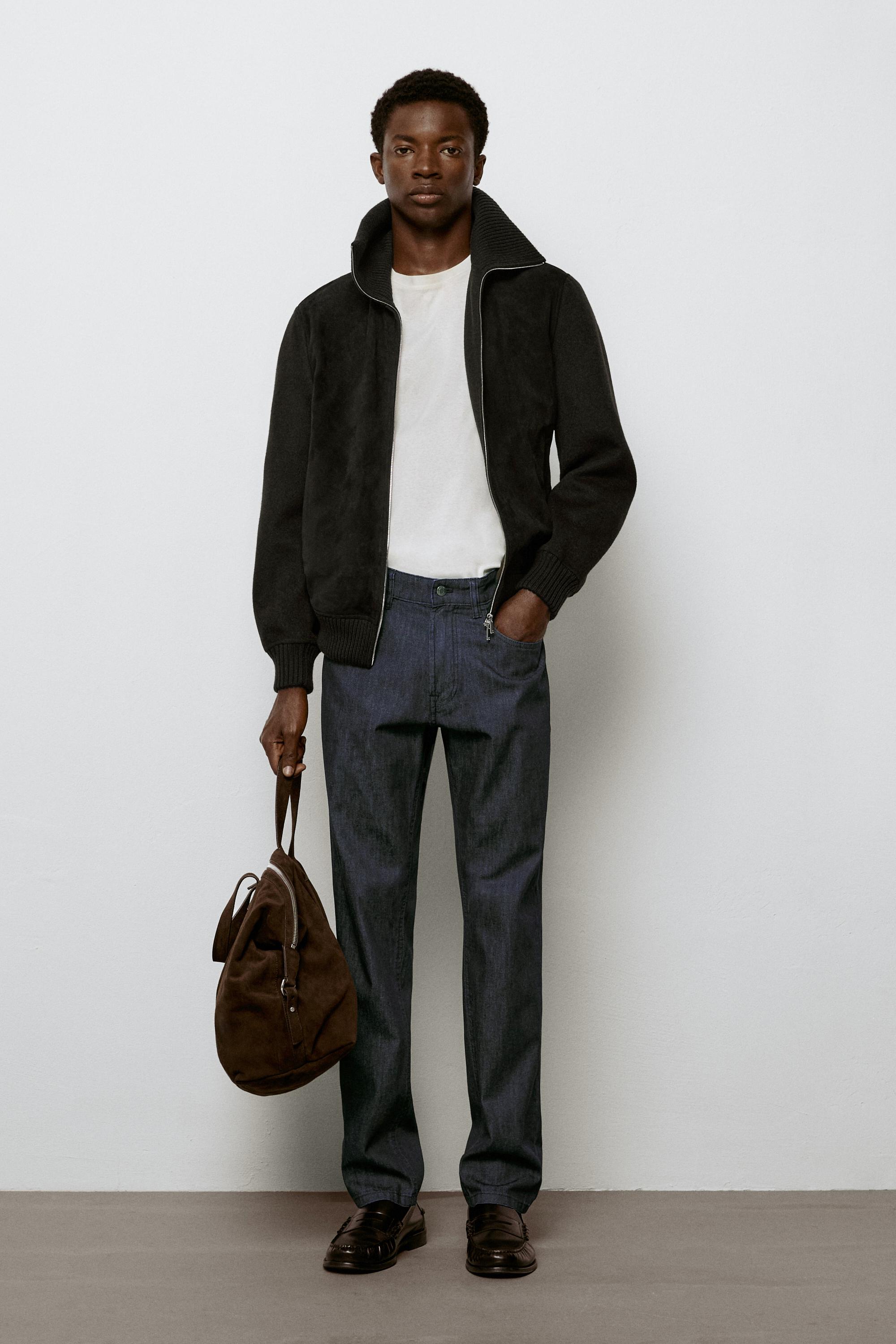 Pantalón tejano tapered fit ligero