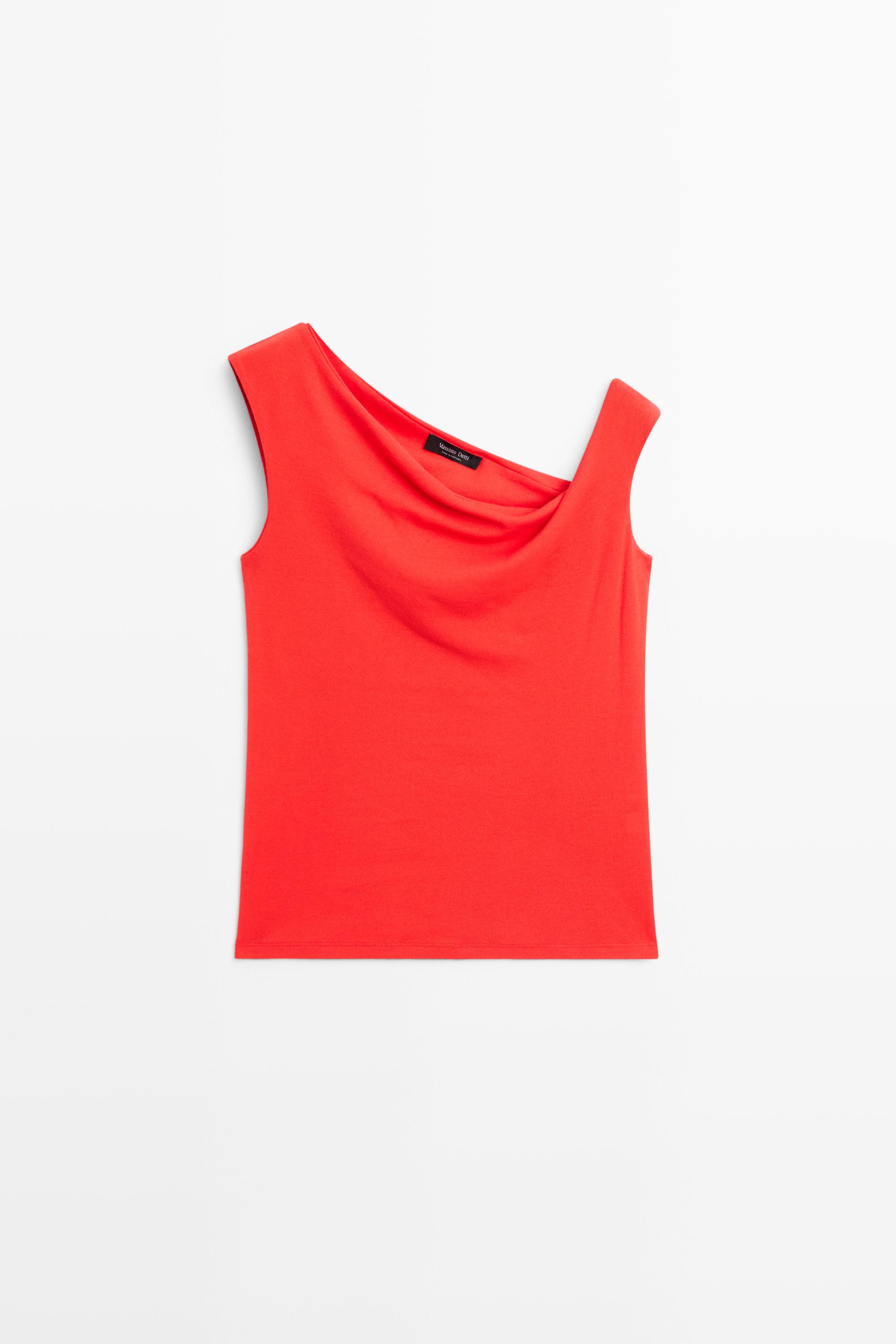Top asymétrique épaule dénudée