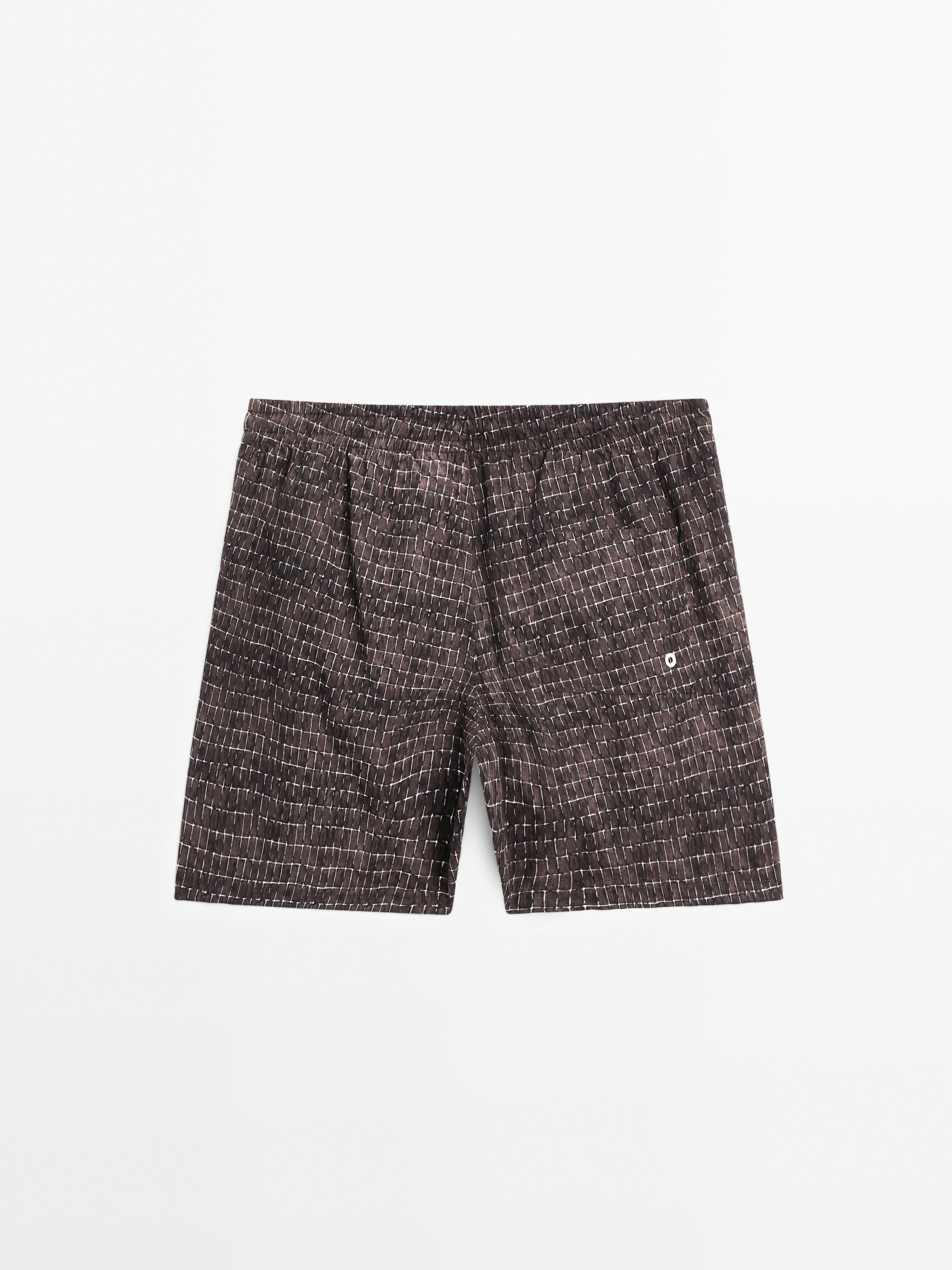 Short de bain imprimé