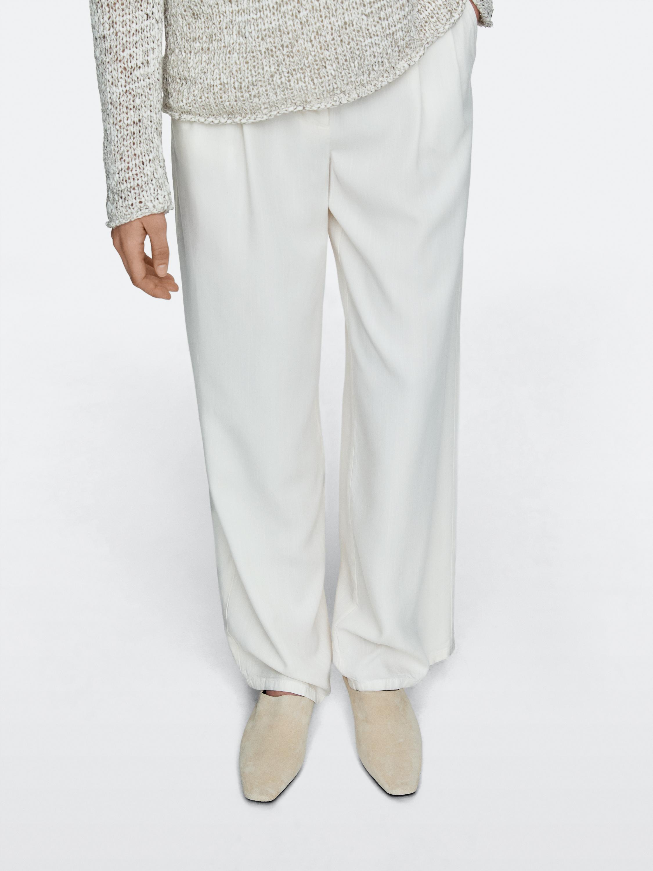 Wedge heel mules — BEIGE