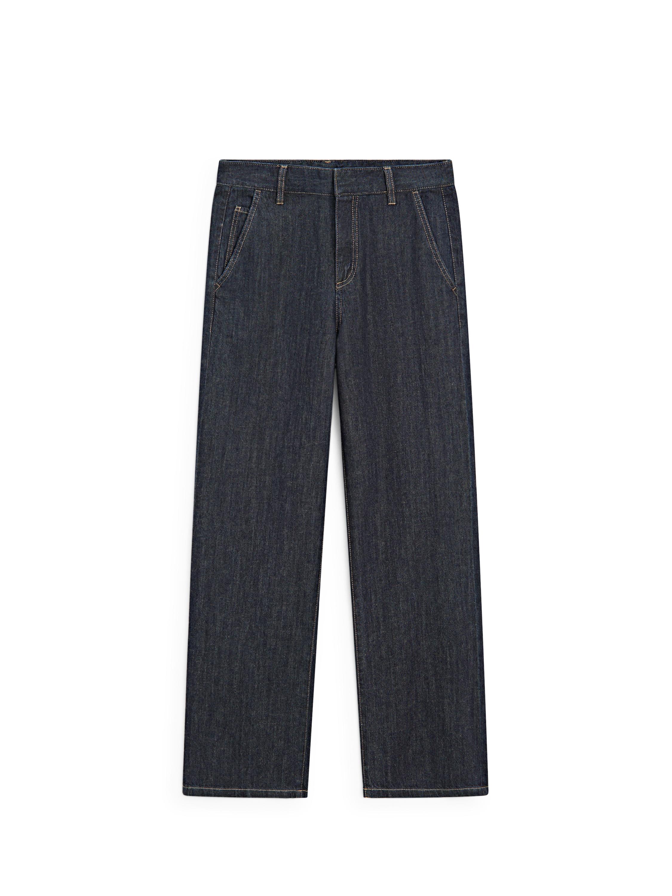 Loose straight-leg jeans — DARK BLUE