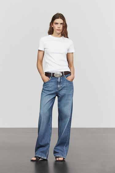 Ribbed short sleeve T-shirt — Off white 5