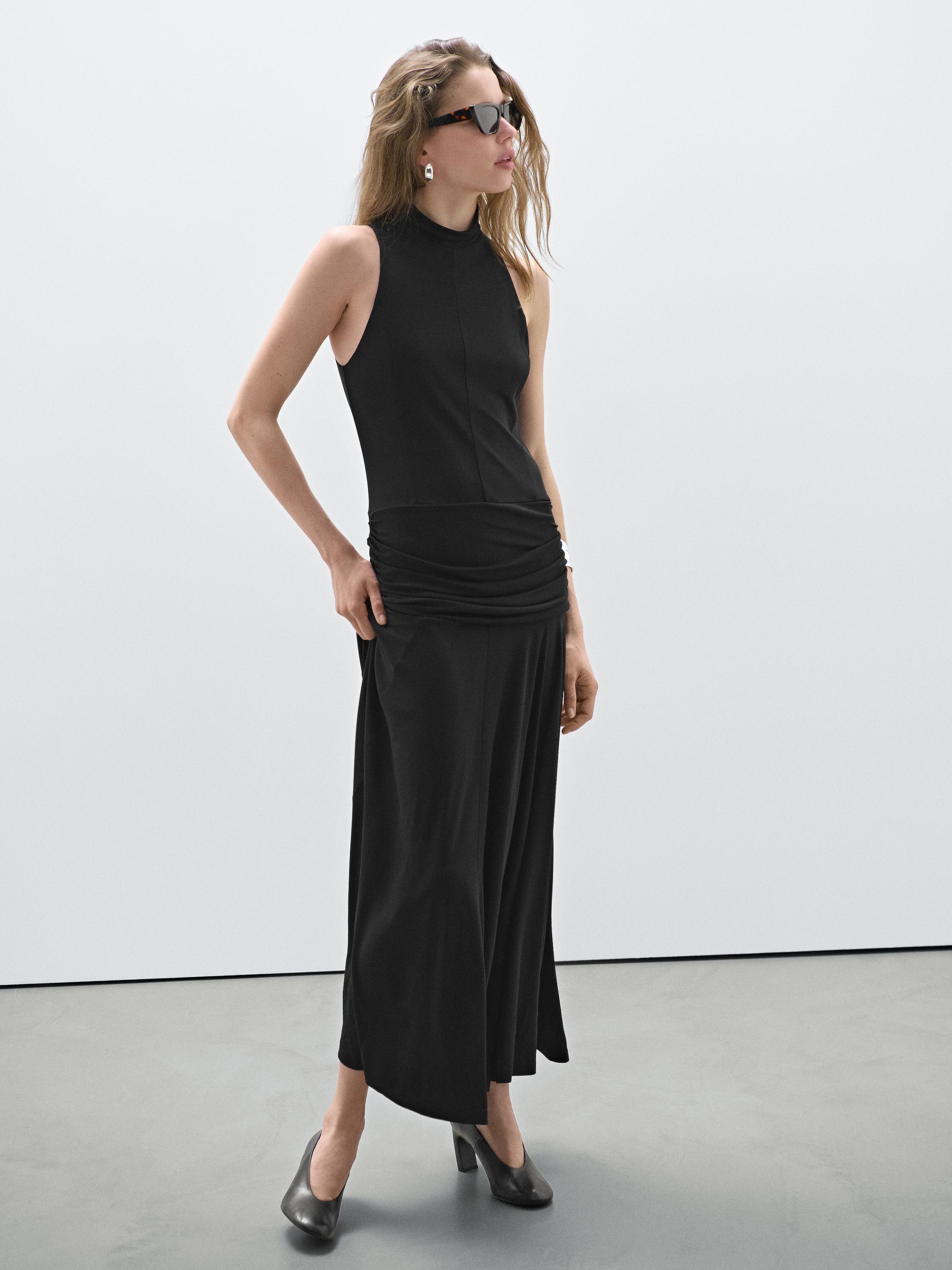 Halter dress with gathered detail - Studio
