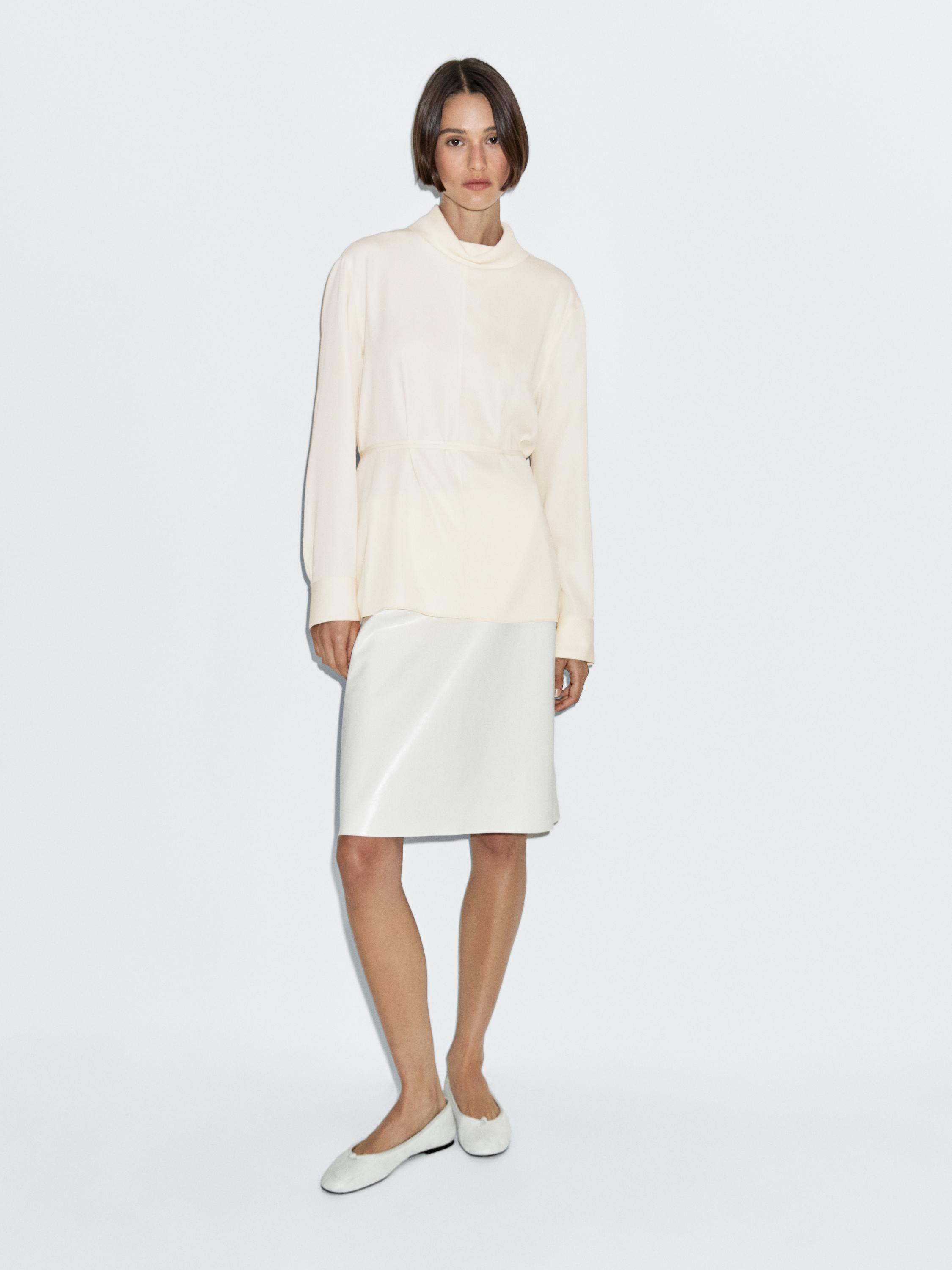 Blouse à manches longues avec lien
