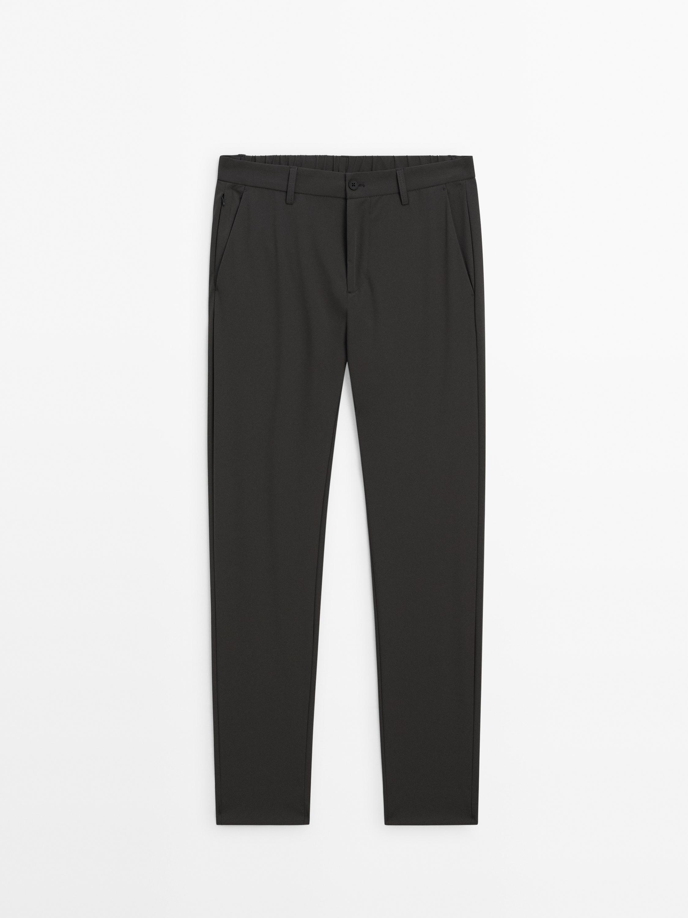 Technical trousers with waistband detail