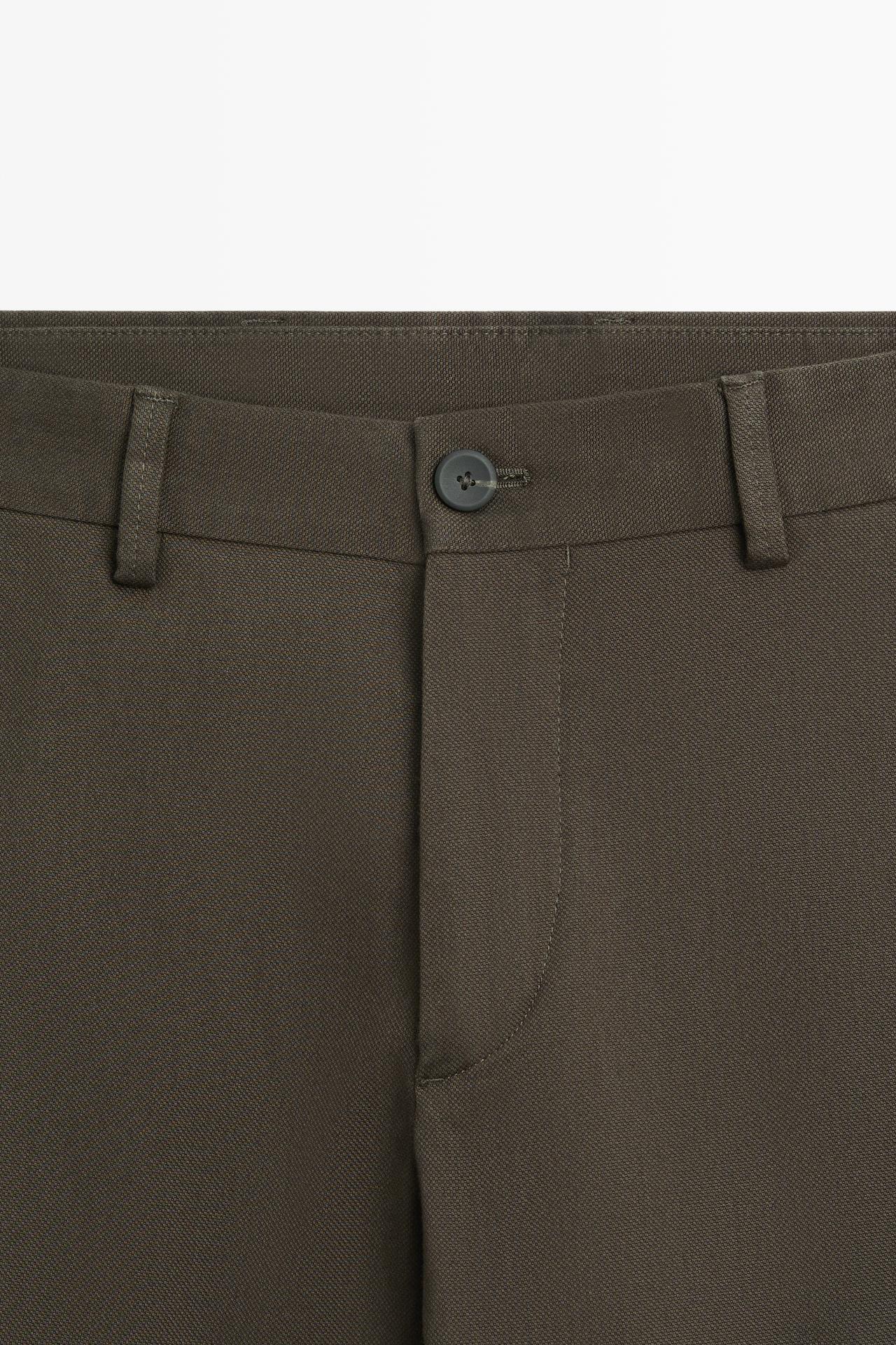 Slim fit pants — BROWN