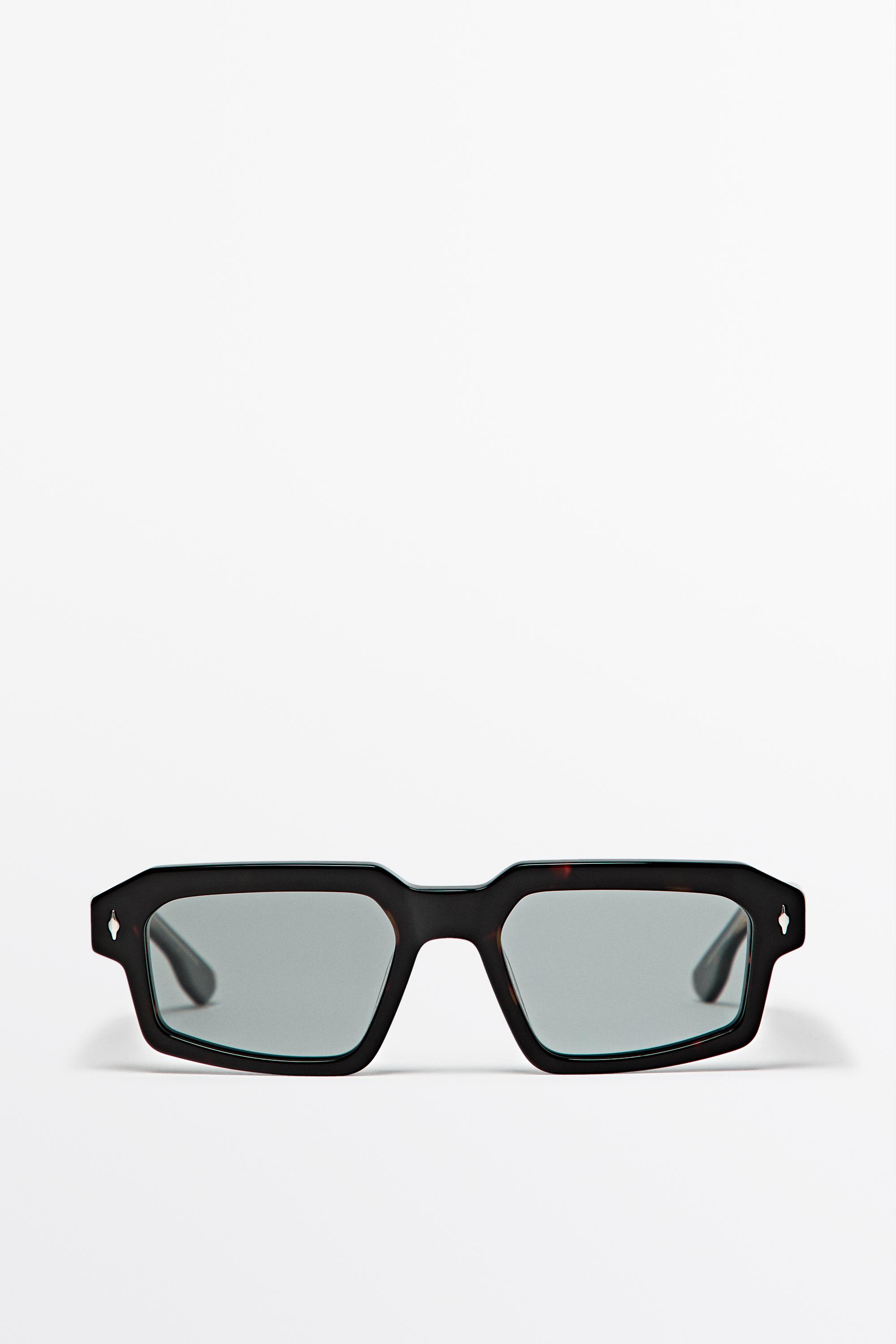 Rectangular sunglasses — BROWN