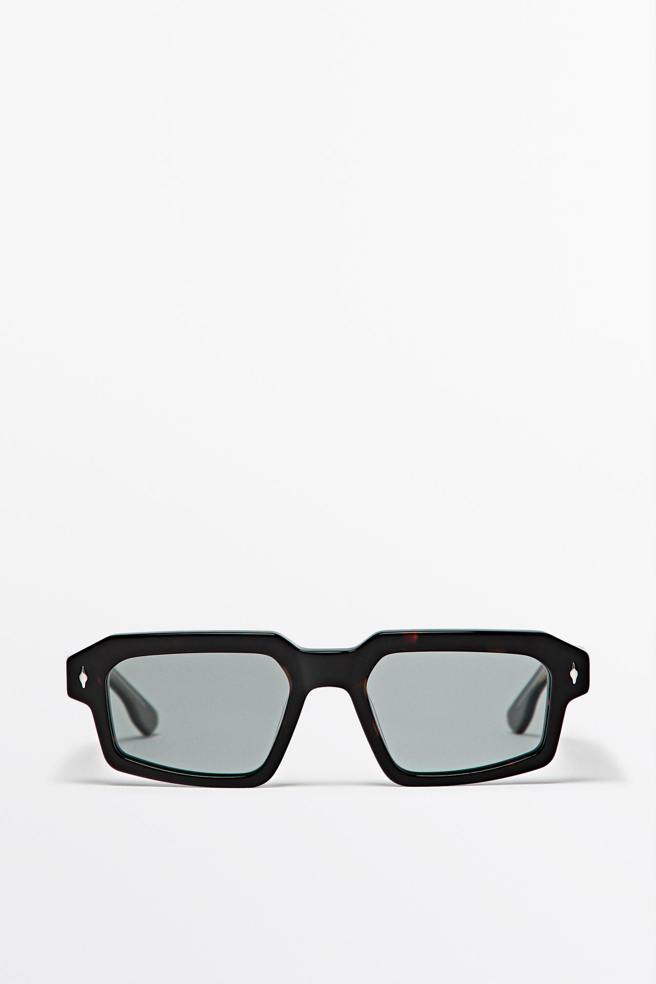 Rectangular sunglasses — BROWN
