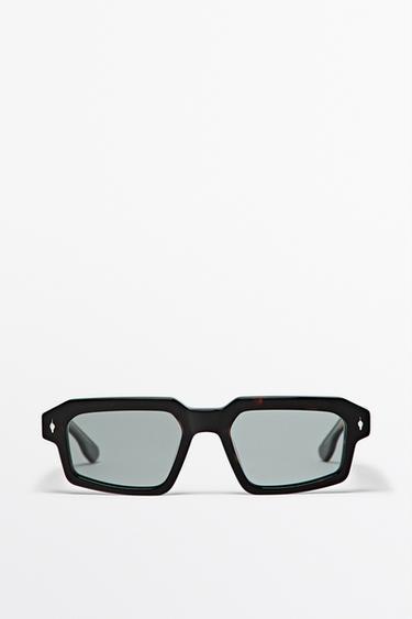 Rectangular sunglasses — BROWN 1