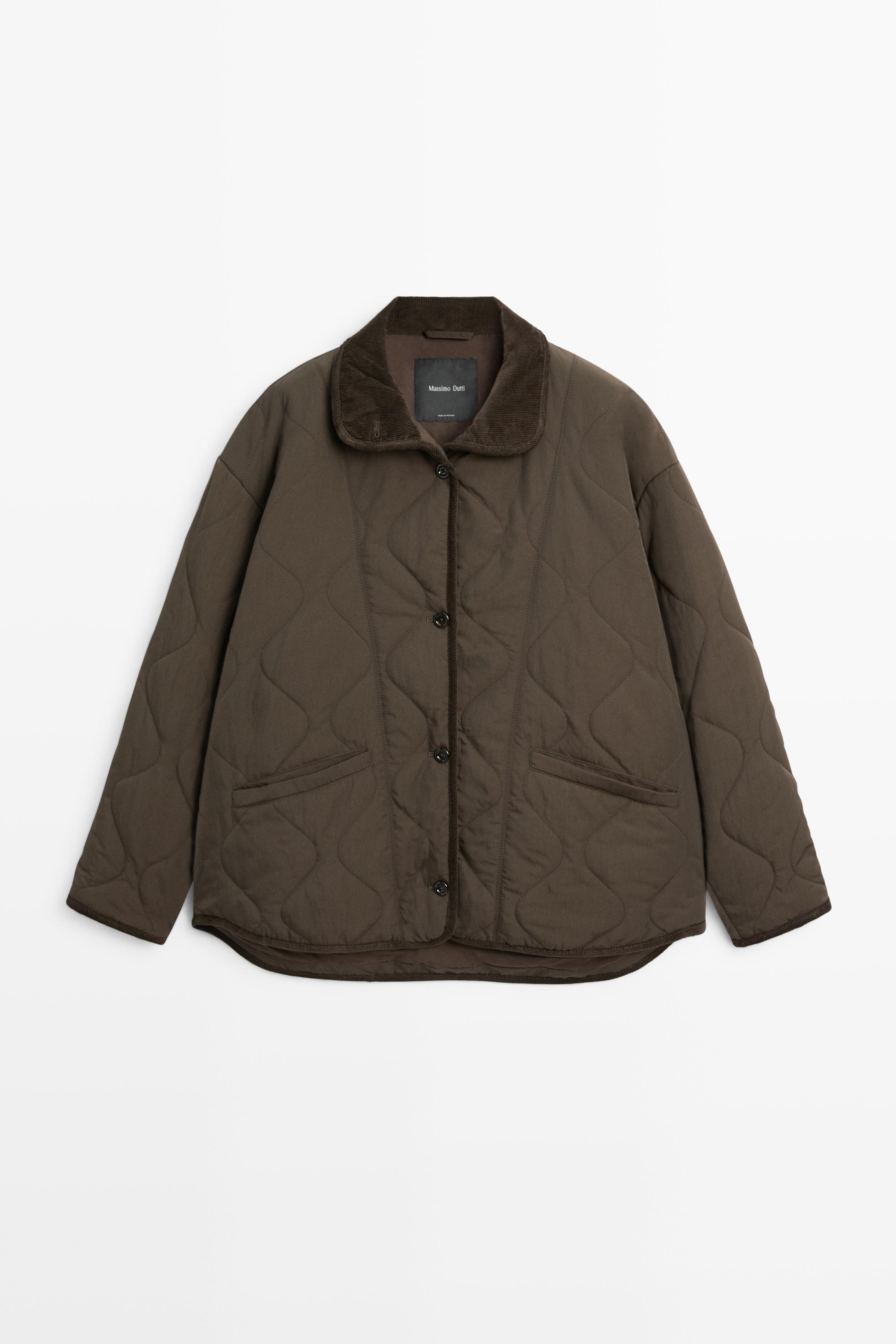 Jacket with wavy stitching detail