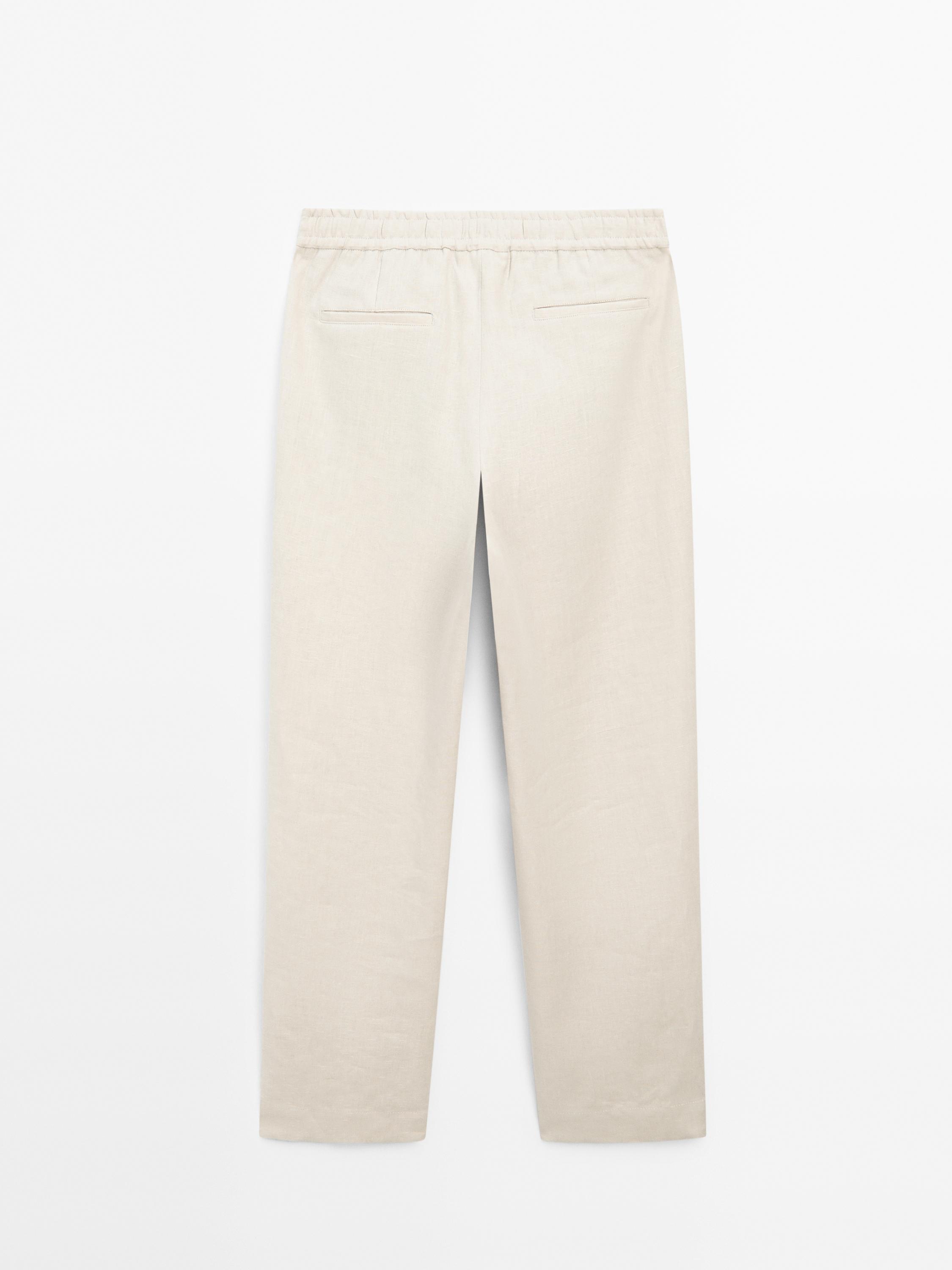 Leichte Hose aus 100 % Leinen