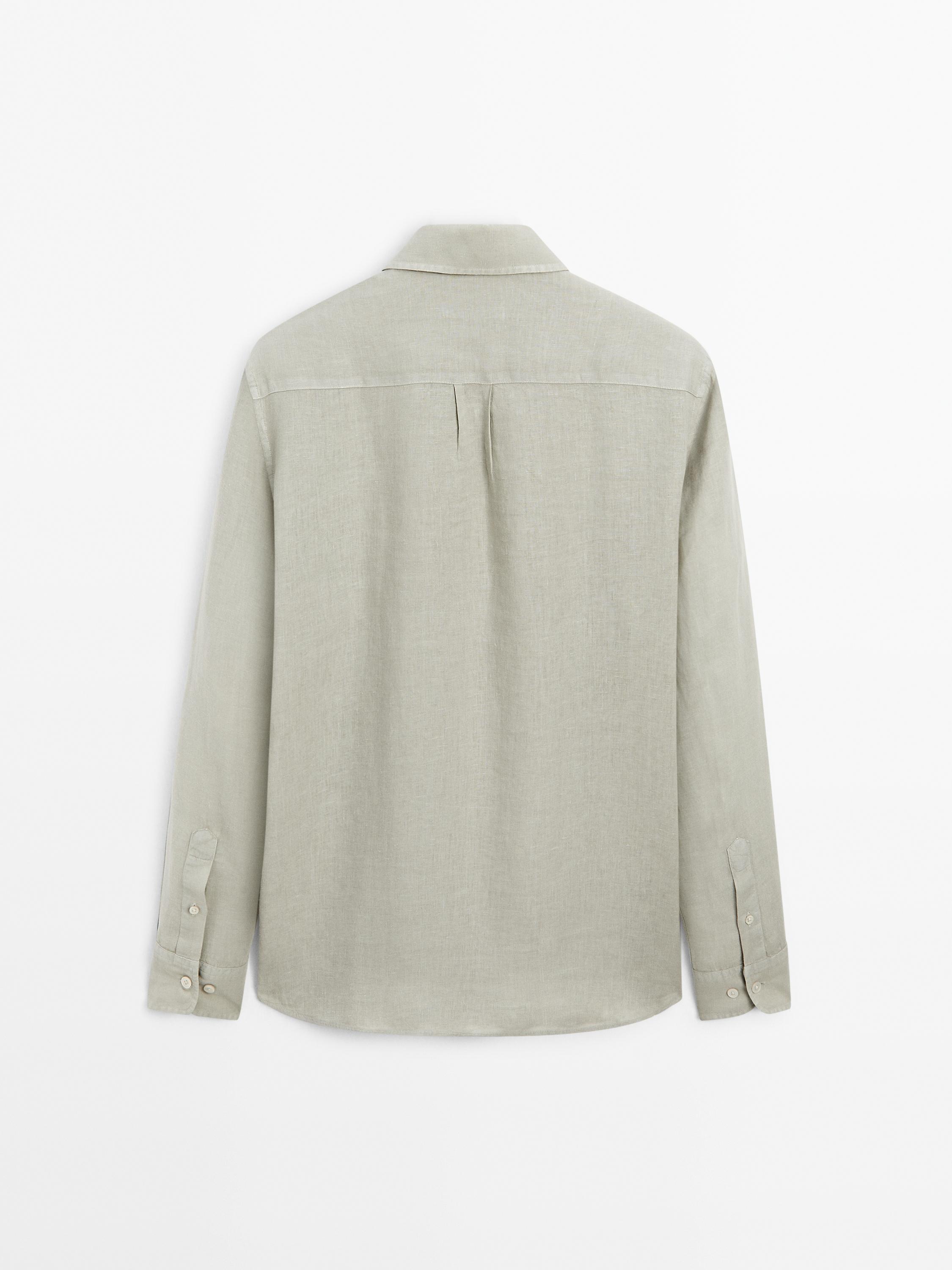 100% linen regular fit shirt