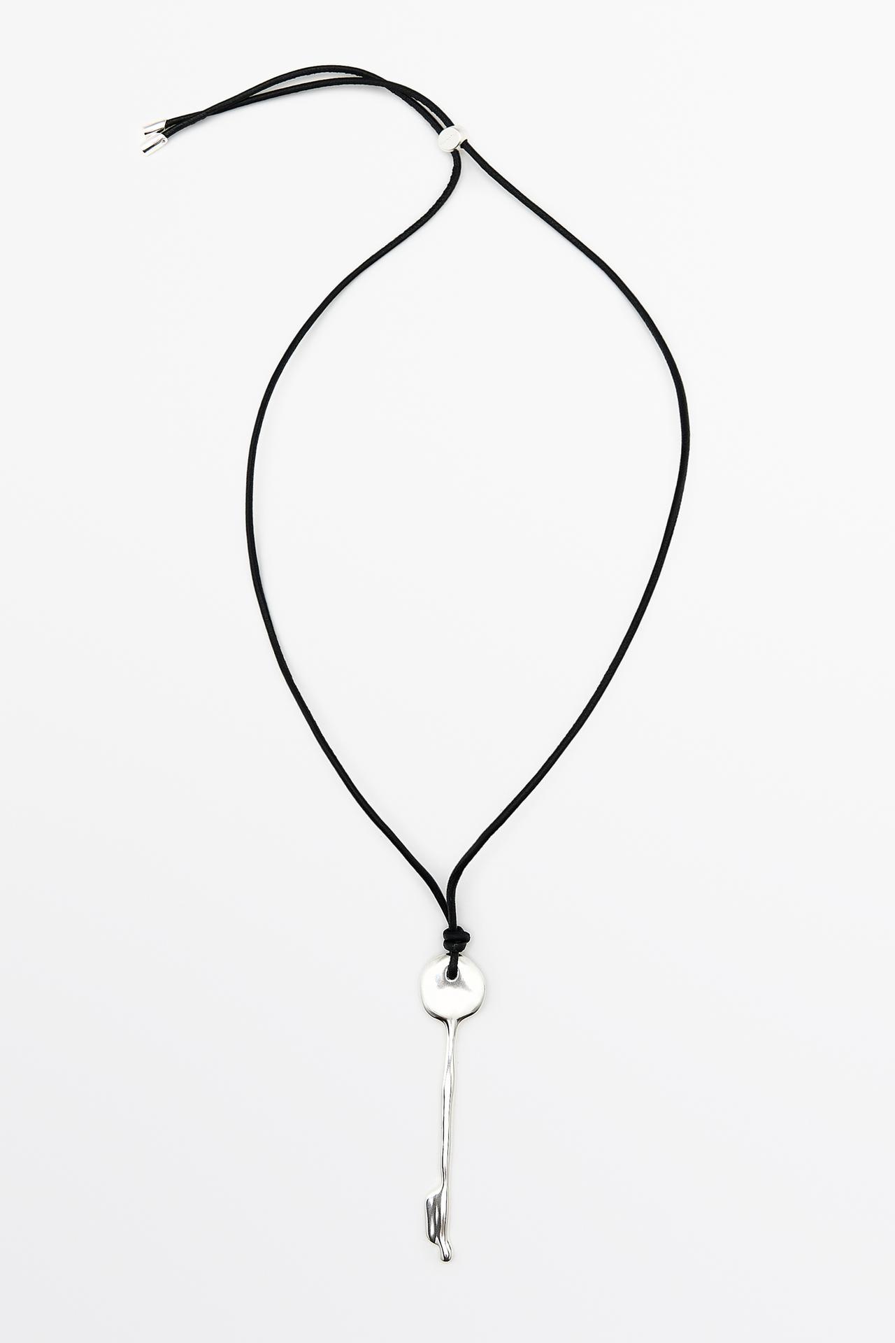 Key pendant necklace — SILVER