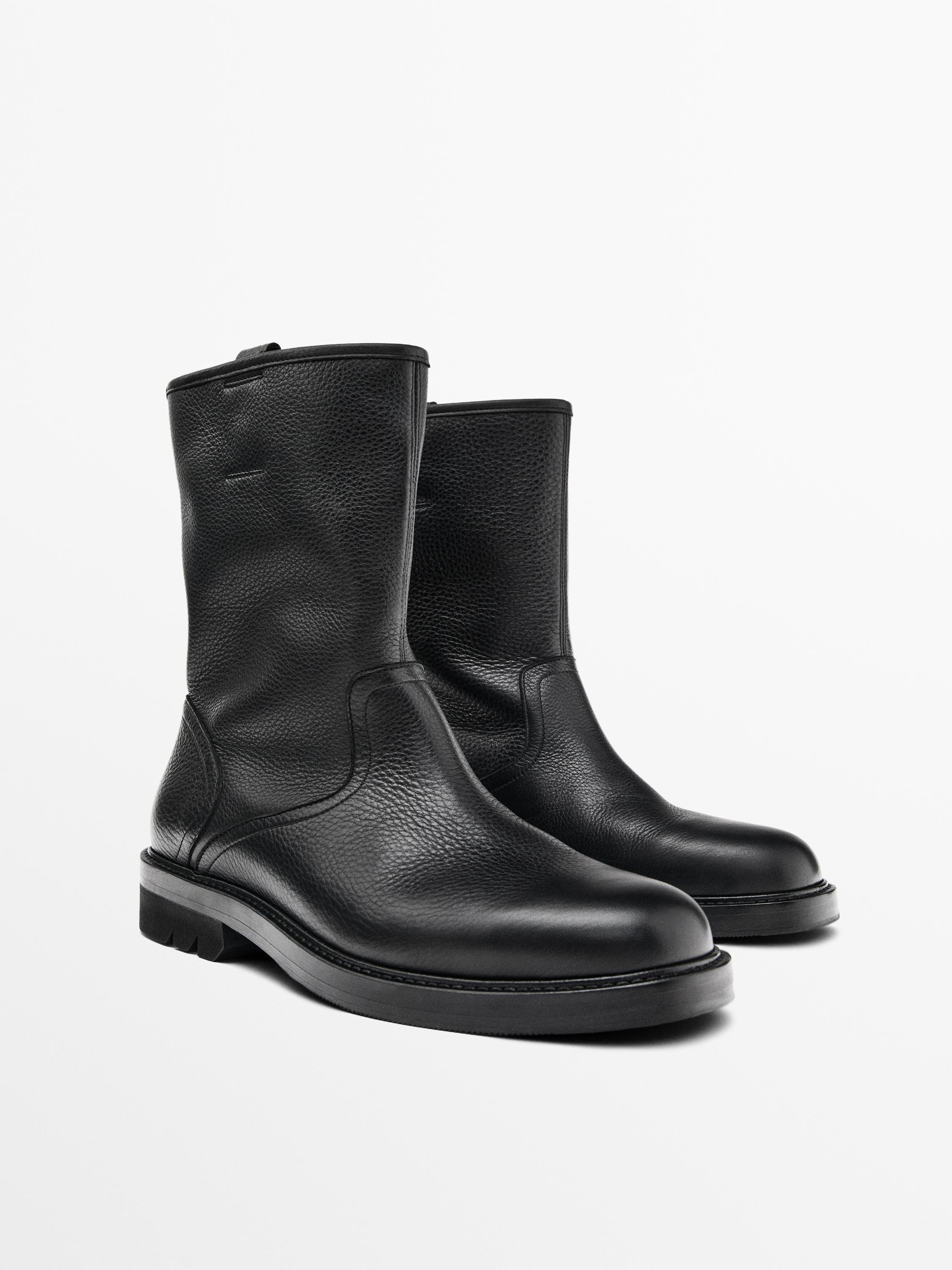 Bottes noires en cuir nappa - Limited Edition