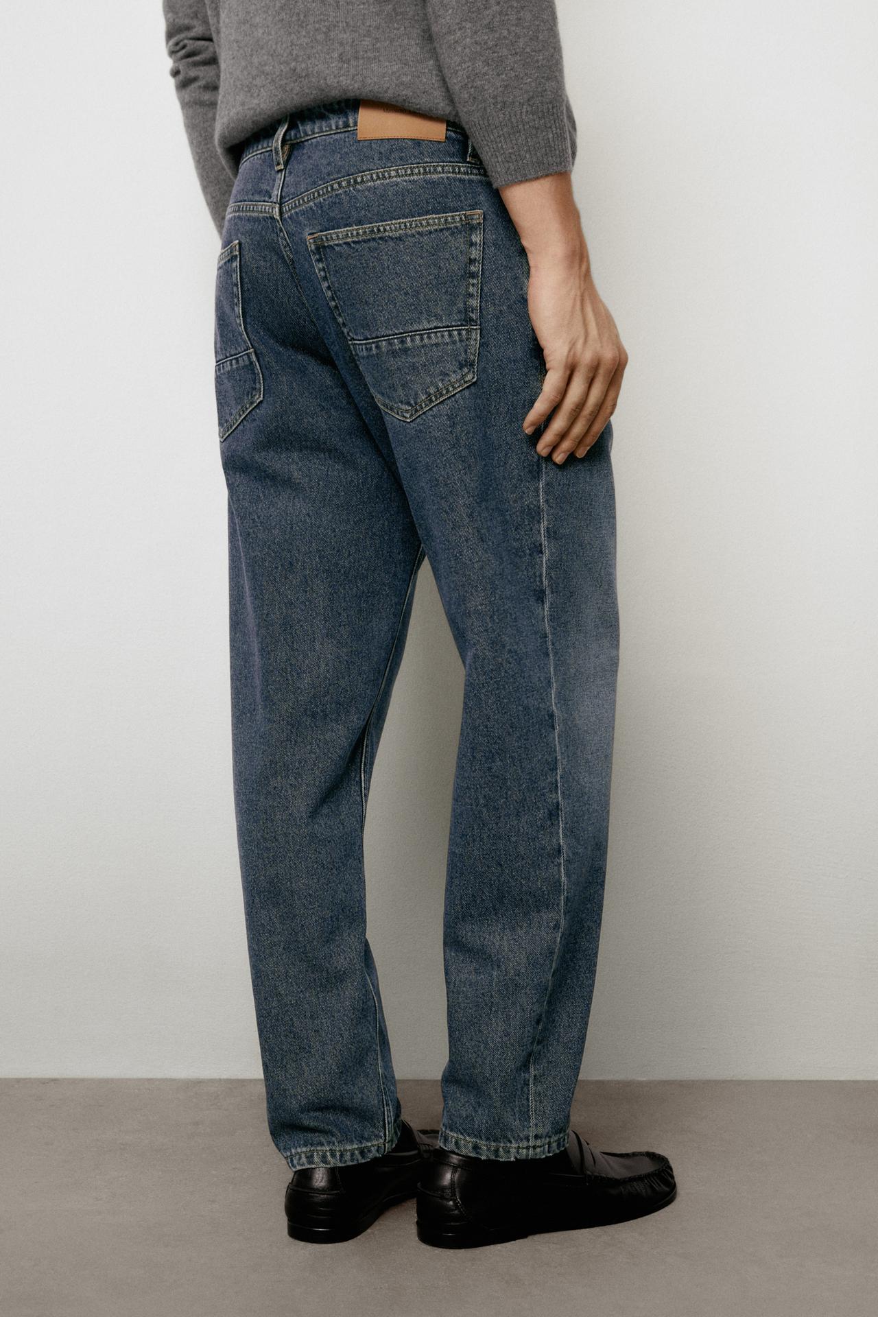 Slim fit cropped jeans — MEDIUM BLUE