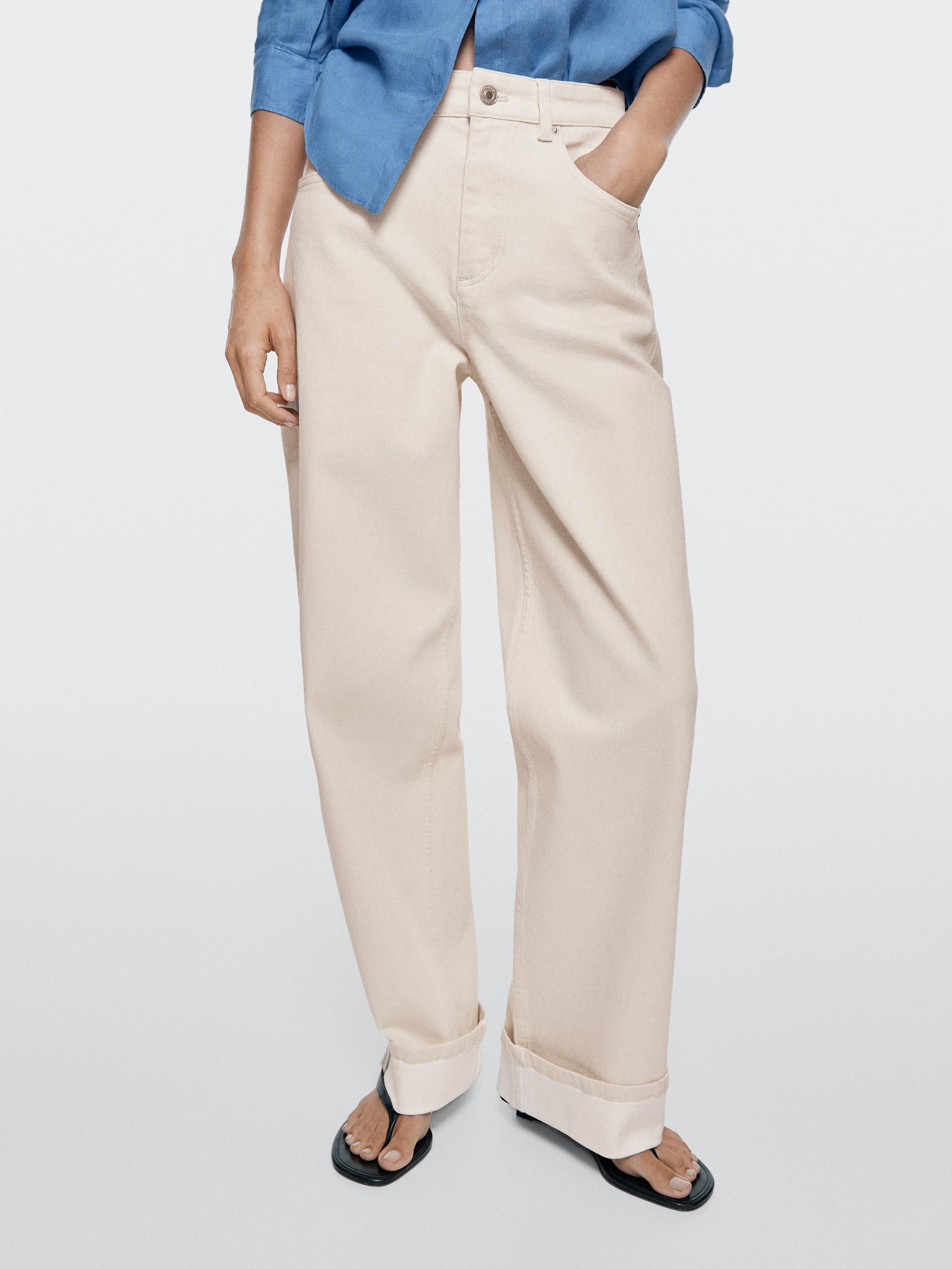 Straight-leg jeans with turn-up hems — CREAM