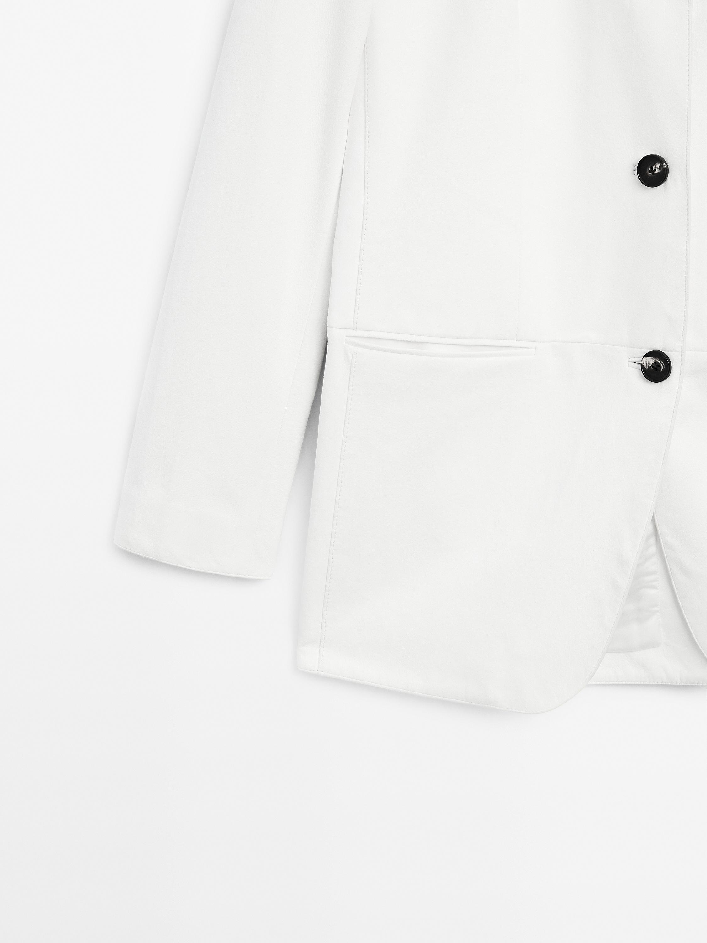 Long suede leather blazer - Limited Edition