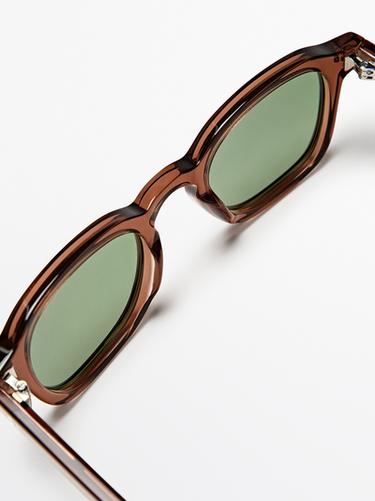 Round sunglasses — BROWN MARL 3