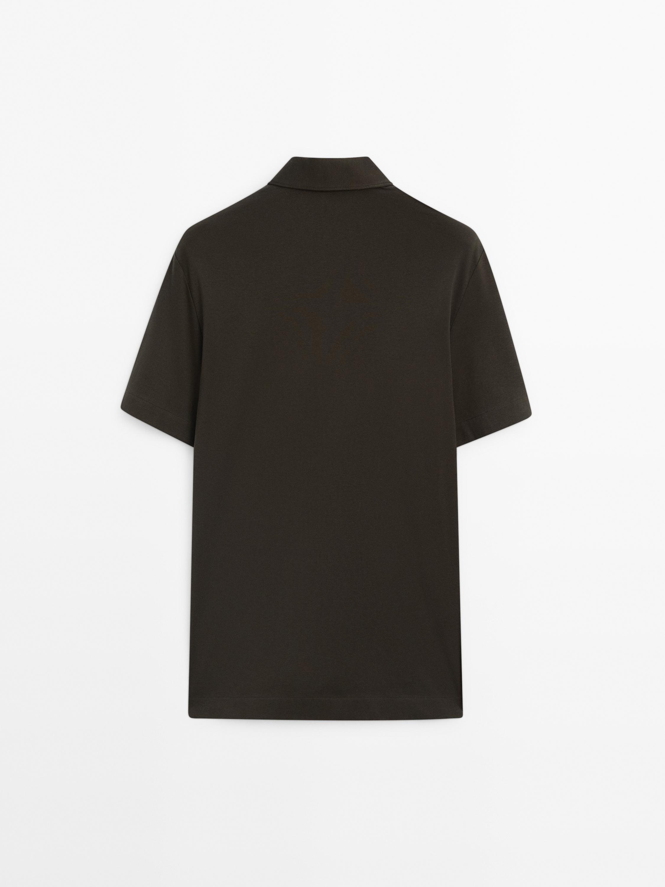 Polo coll cremallera 100% cotó
