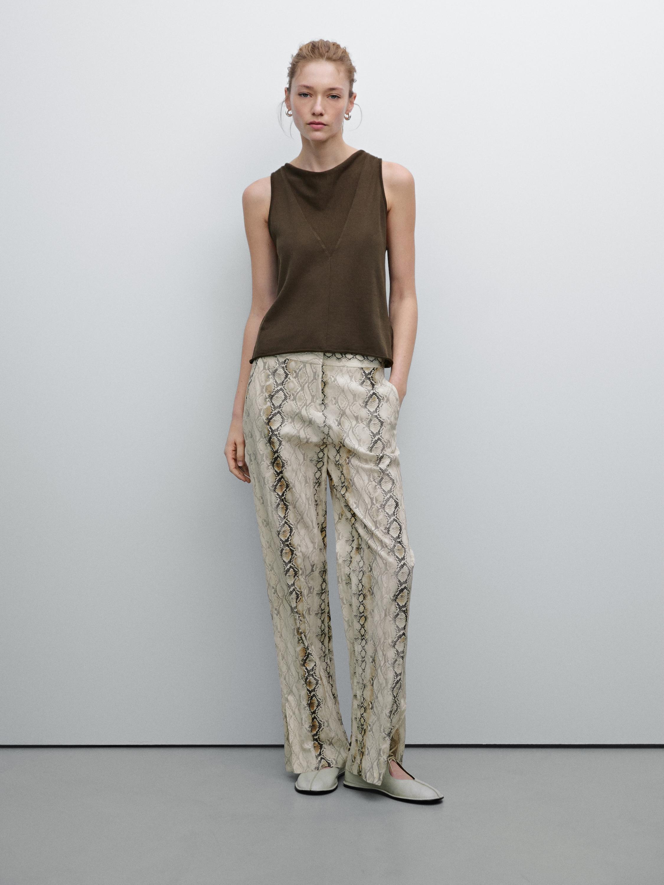 Top punto fino halter algodón