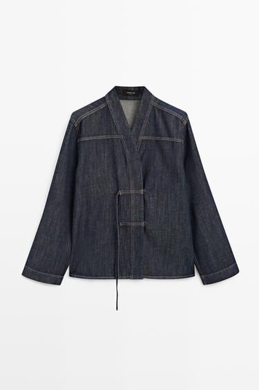 Total look denim overshirt — DARK BLUE 2