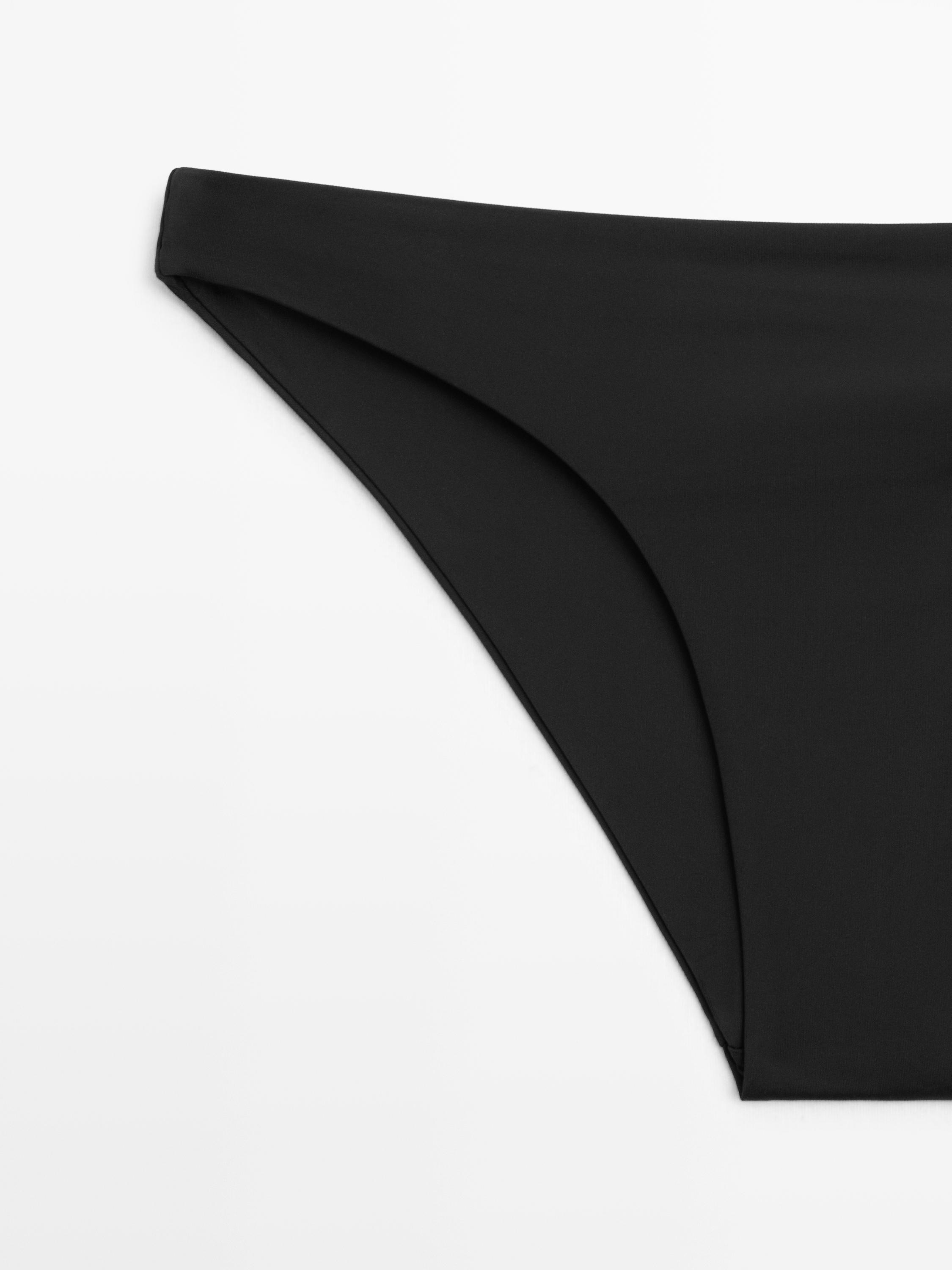 Plain bikini bottoms — BLACK