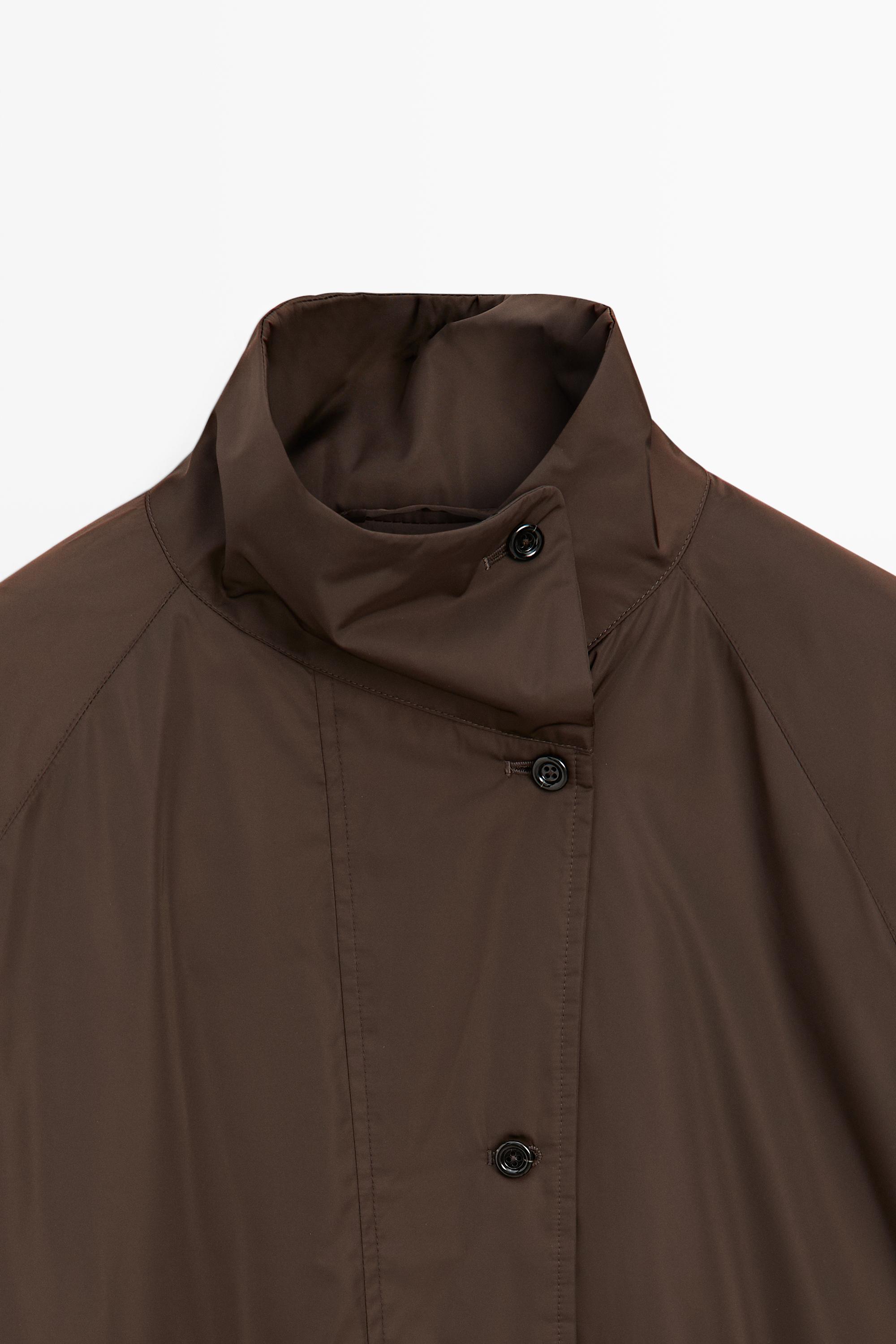 Voluminous puffer jacket — MOLE BROWN