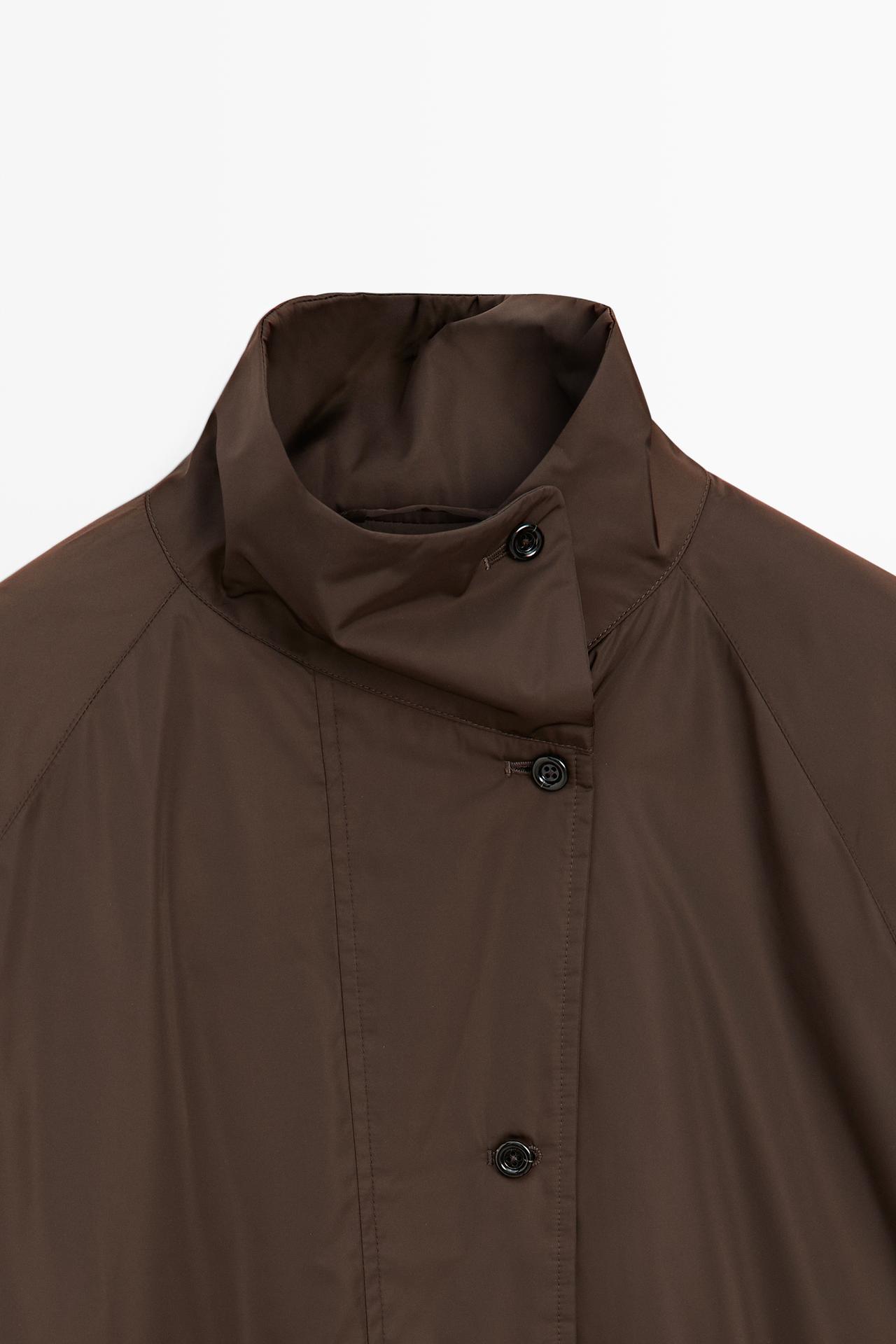 Voluminous puffer jacket — MOLE BROWN