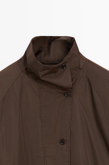 Voluminous puffer jacket — MOLE BROWN 9