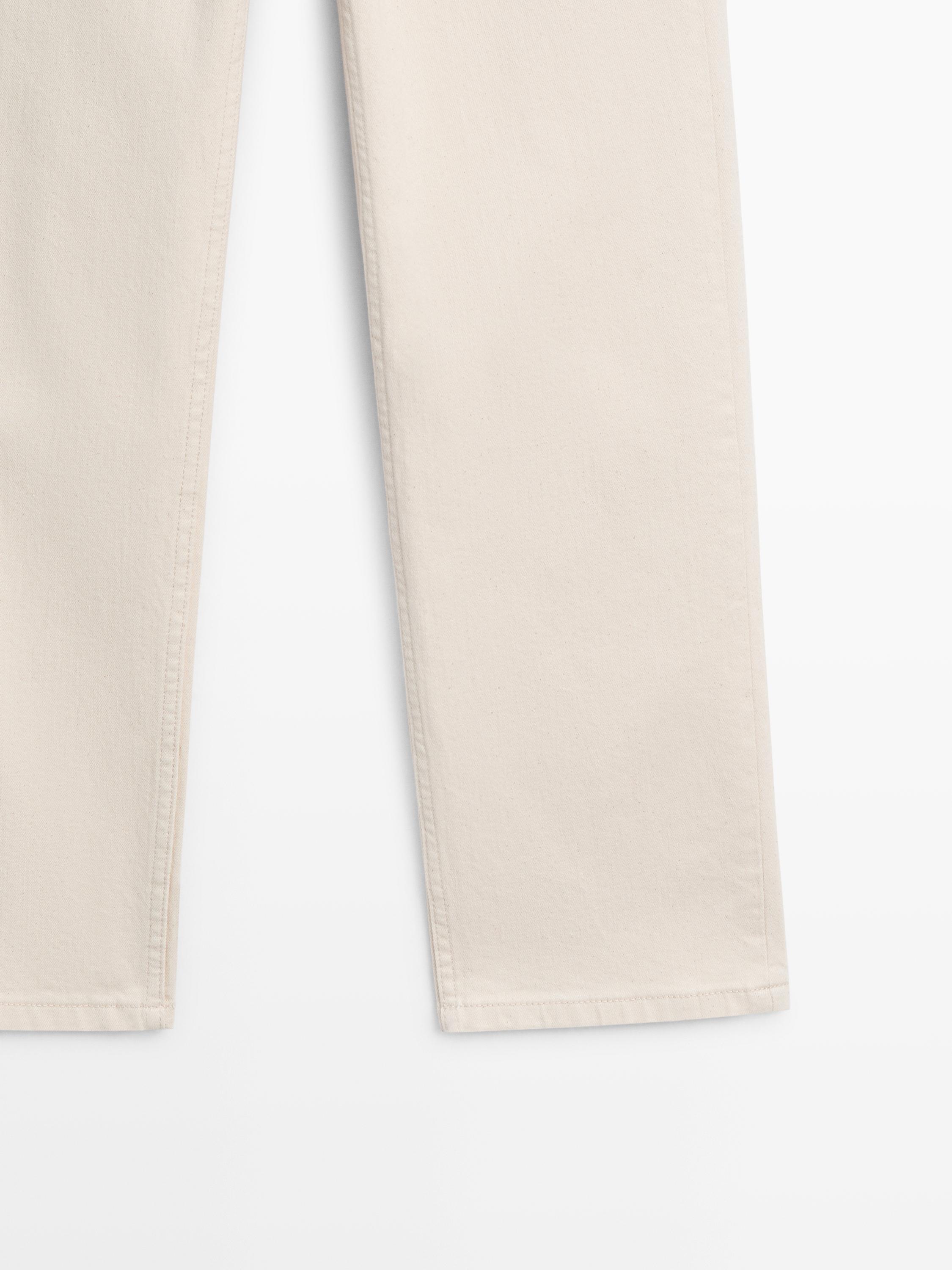 Mid-rise straight-leg jeans — CREAM