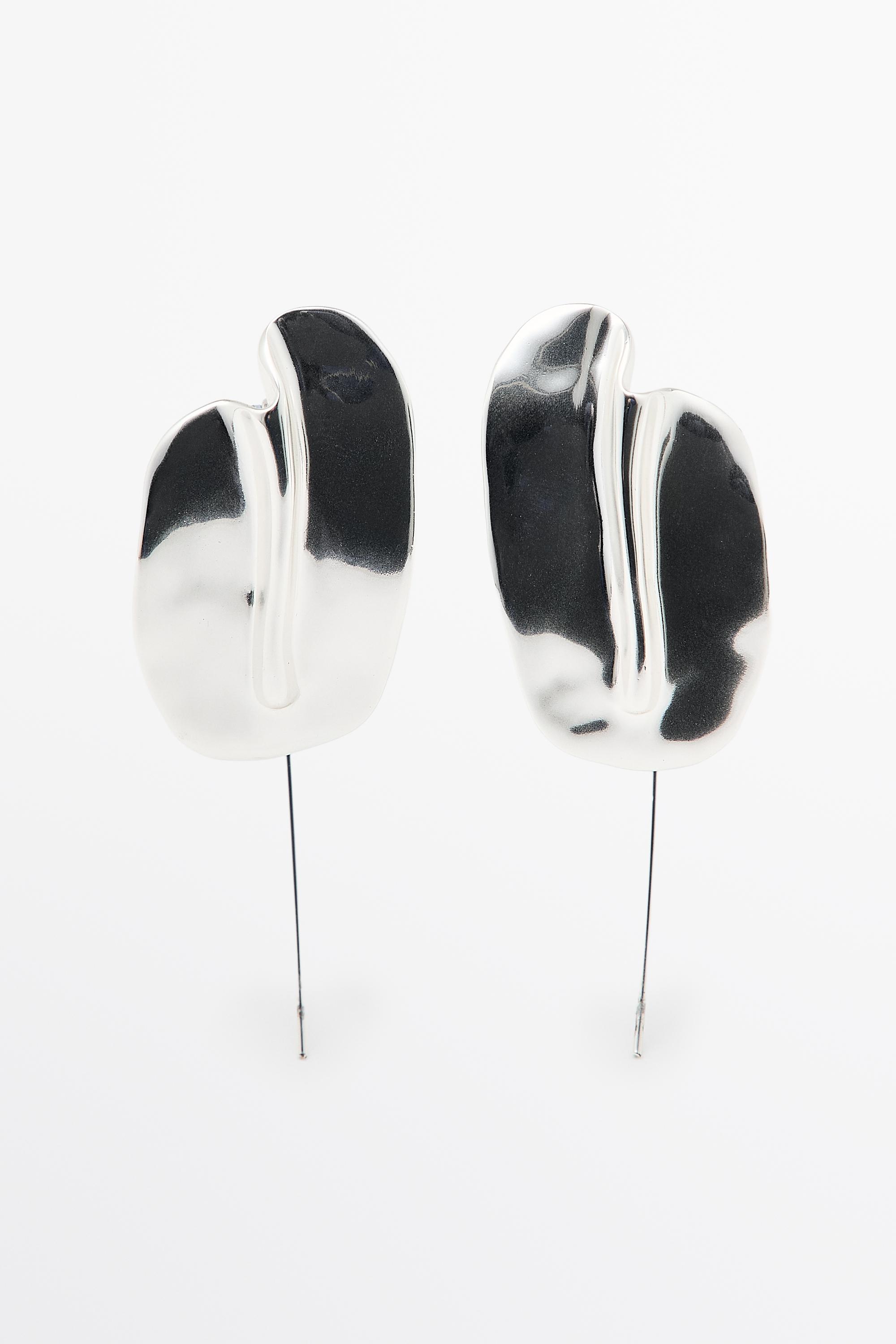 Dumpling earrings — SILVER