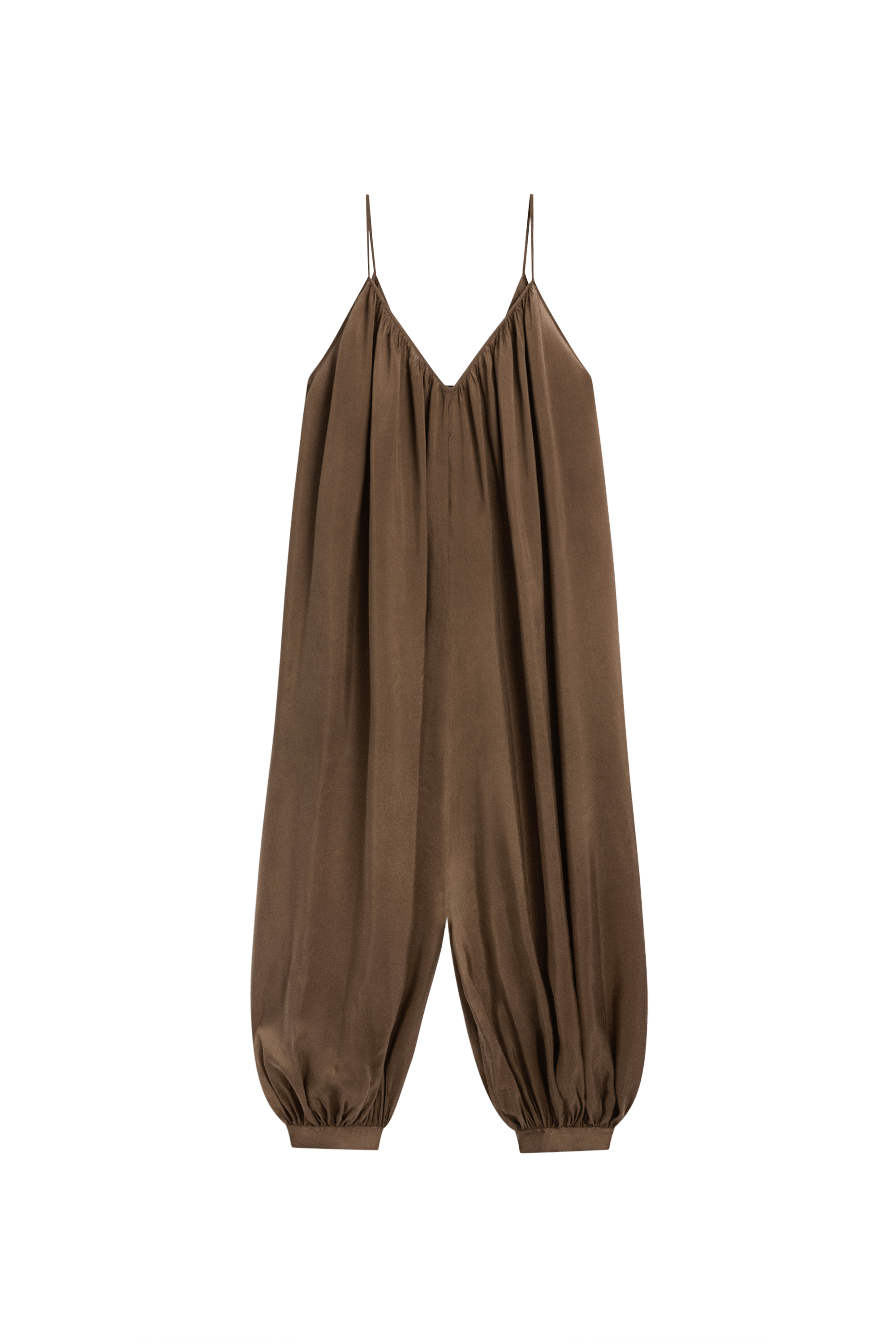 Massimo Dutti Dökümlü şalvar tulum görsel 4