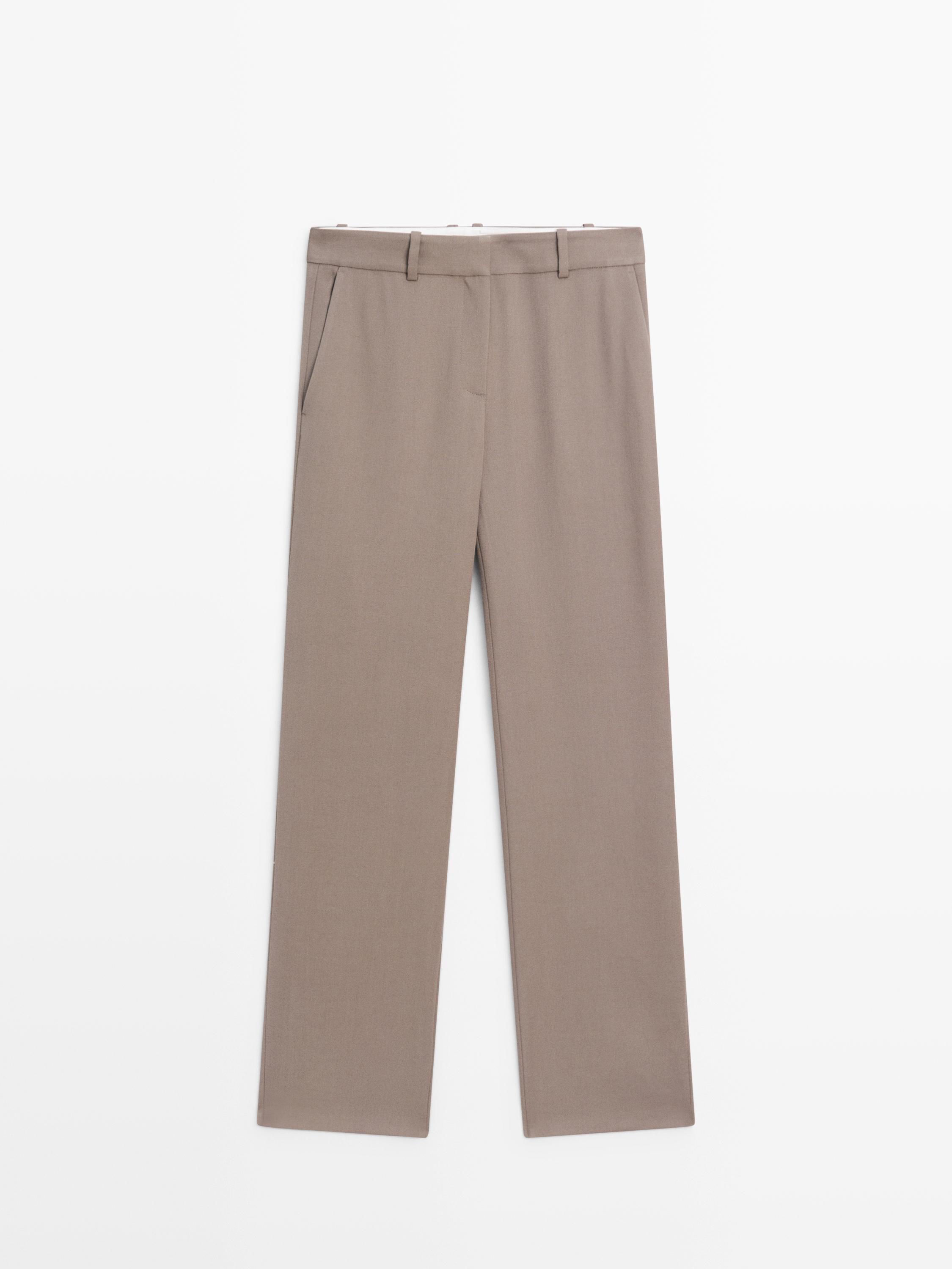 100% wool tailored fit trousers - LIMITED