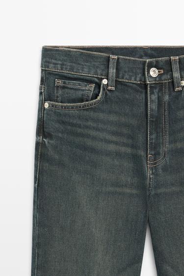 Mid-waist flare fit jeans — Dark blue 4