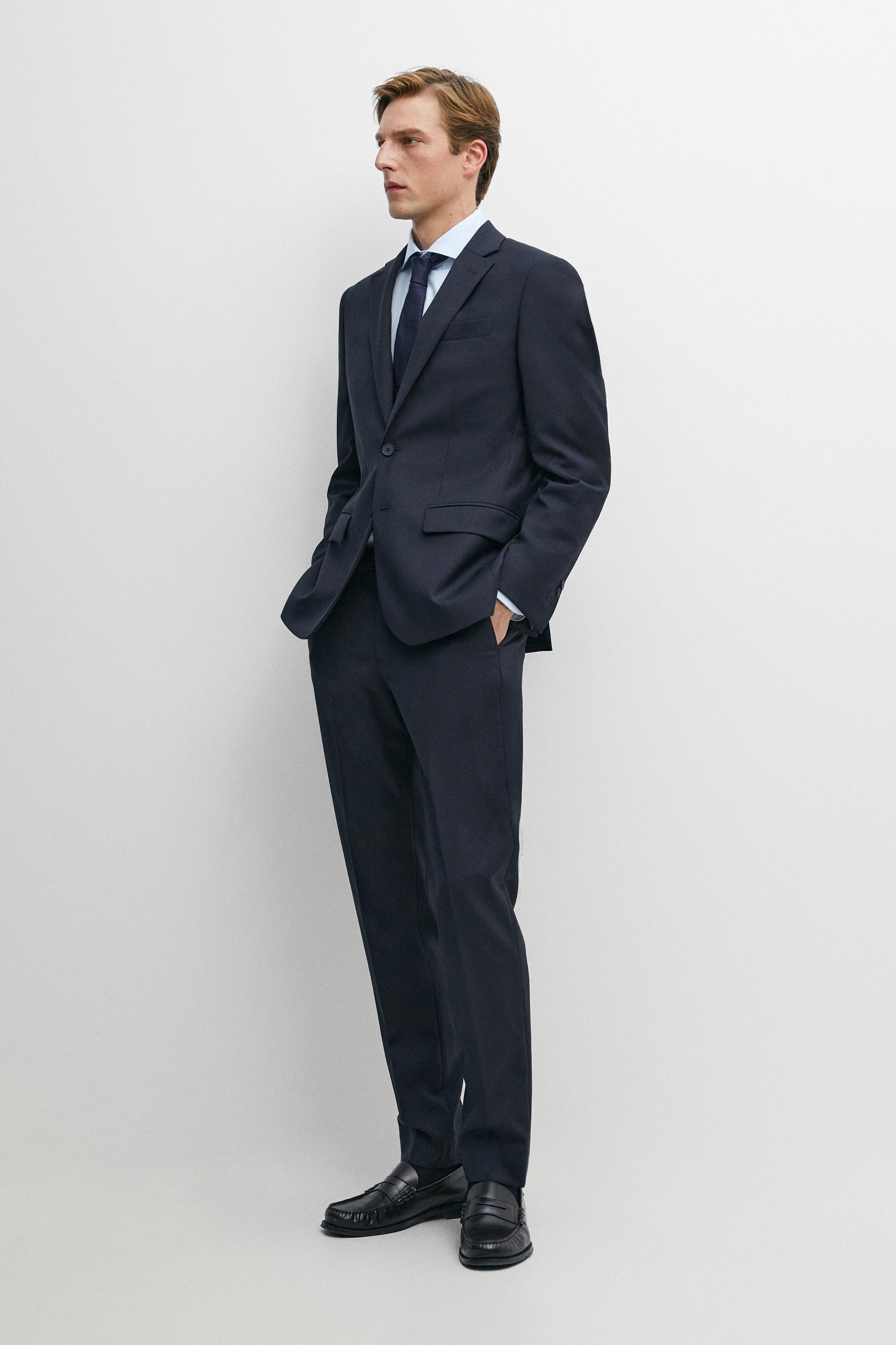 Tailored fit striped slim fit shirt — SKY BLUE