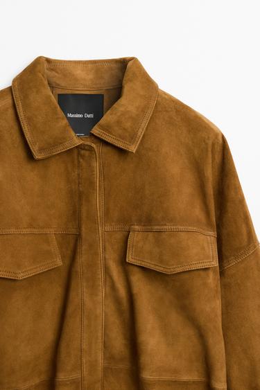 Suede jacket — DARK CAMEL 4