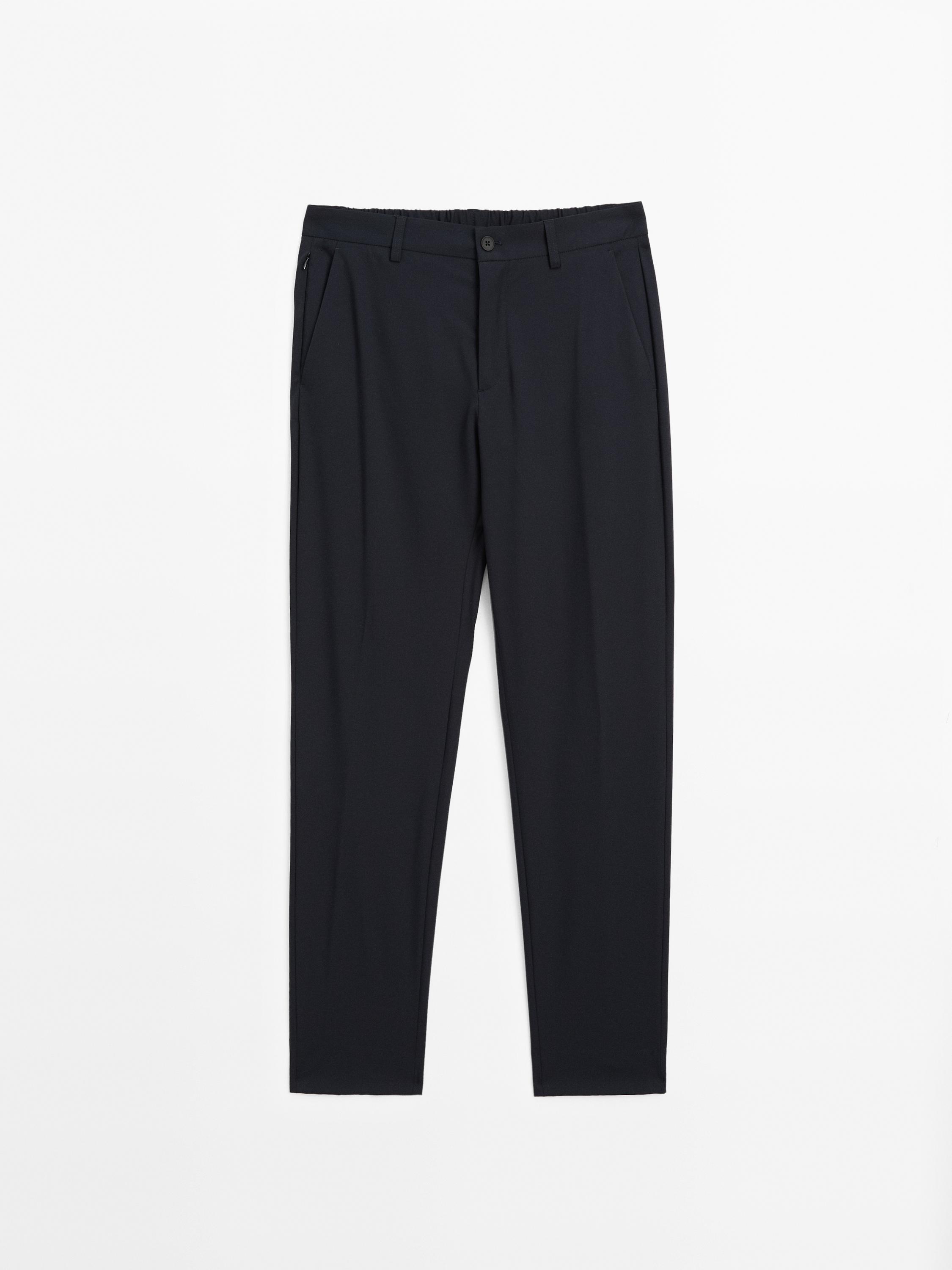 Regular-fit technical trousers