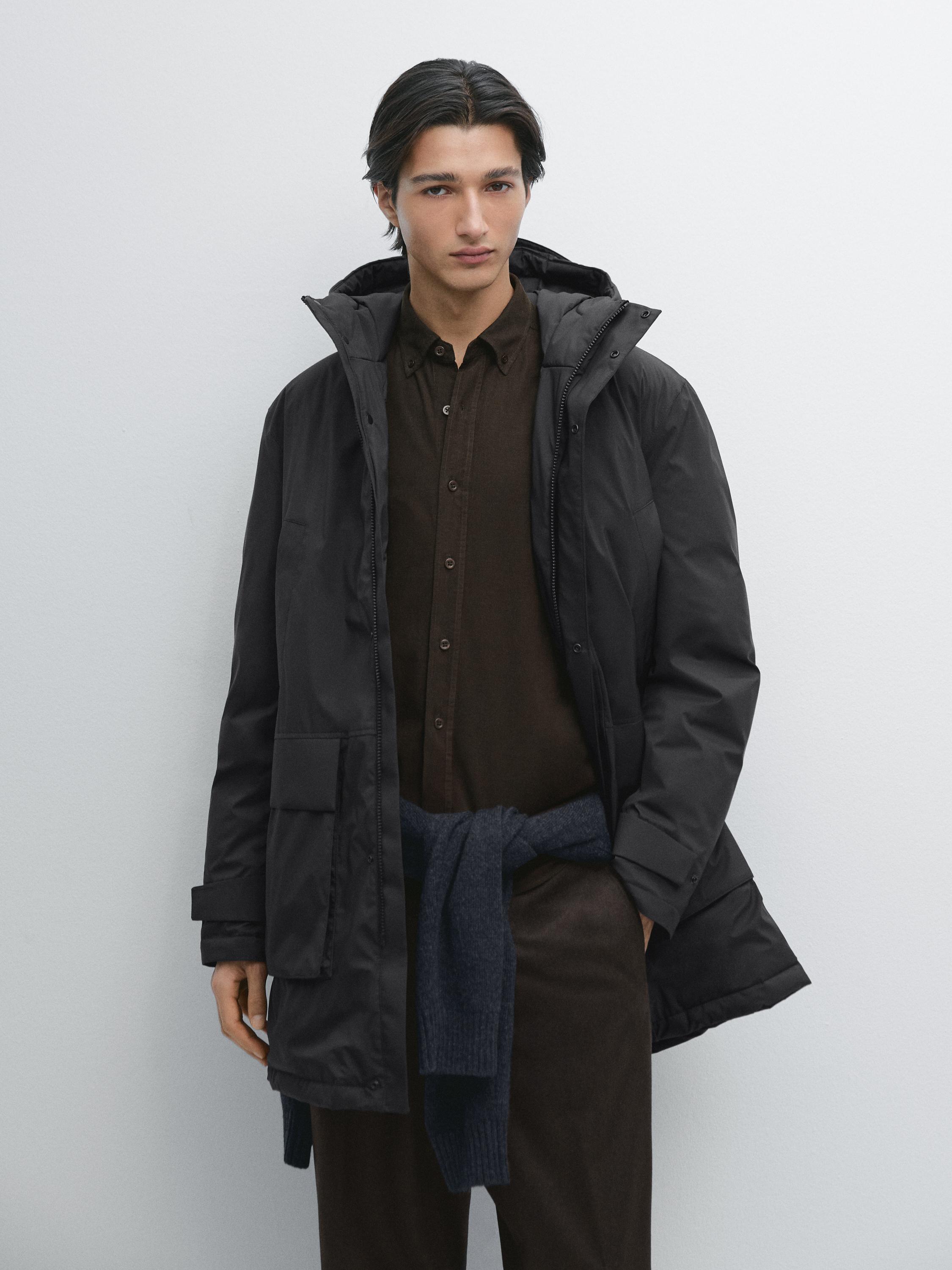 Parka longue déperlante type doudoune