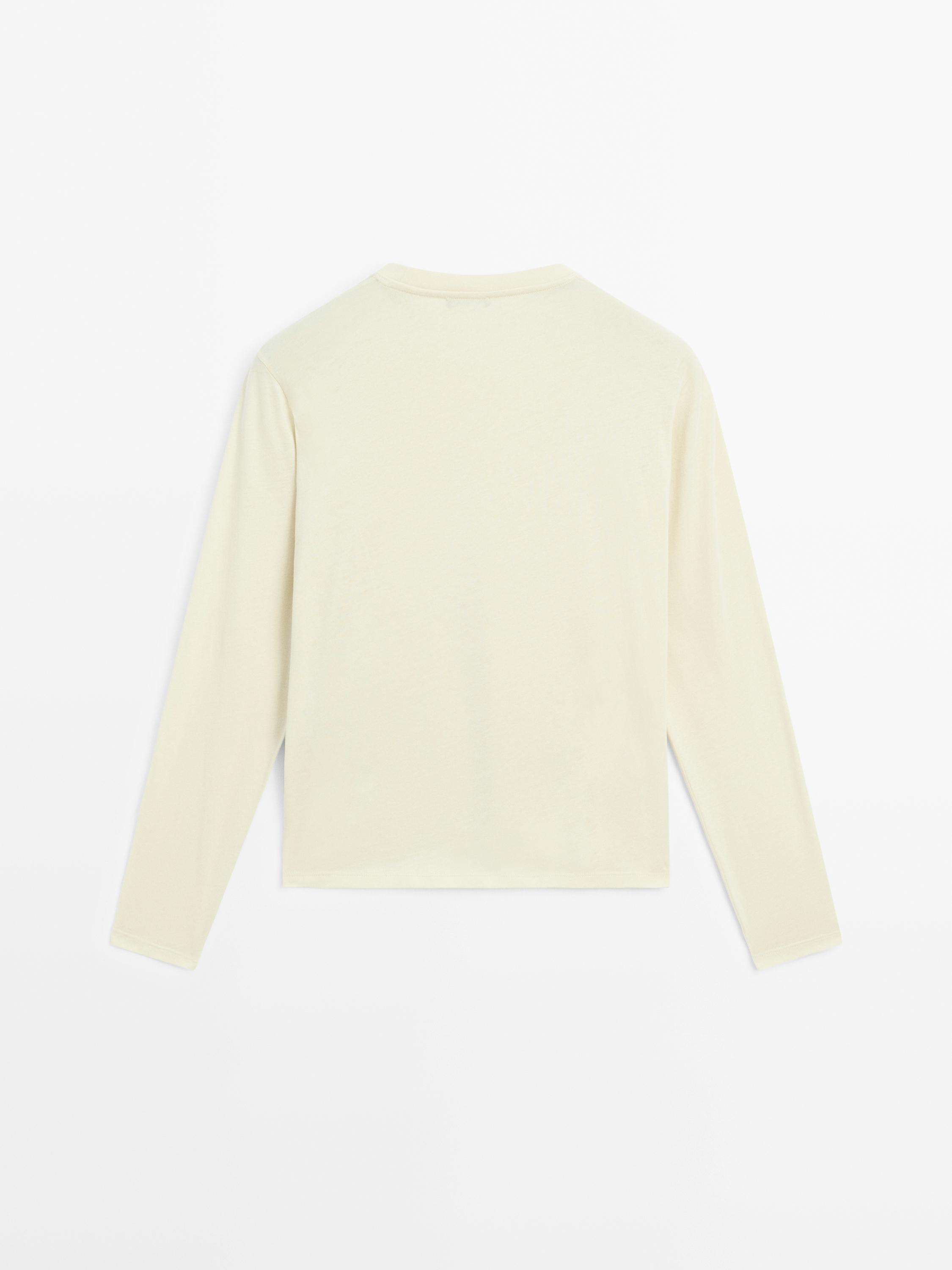 100% cotton long sleeve T-shirt