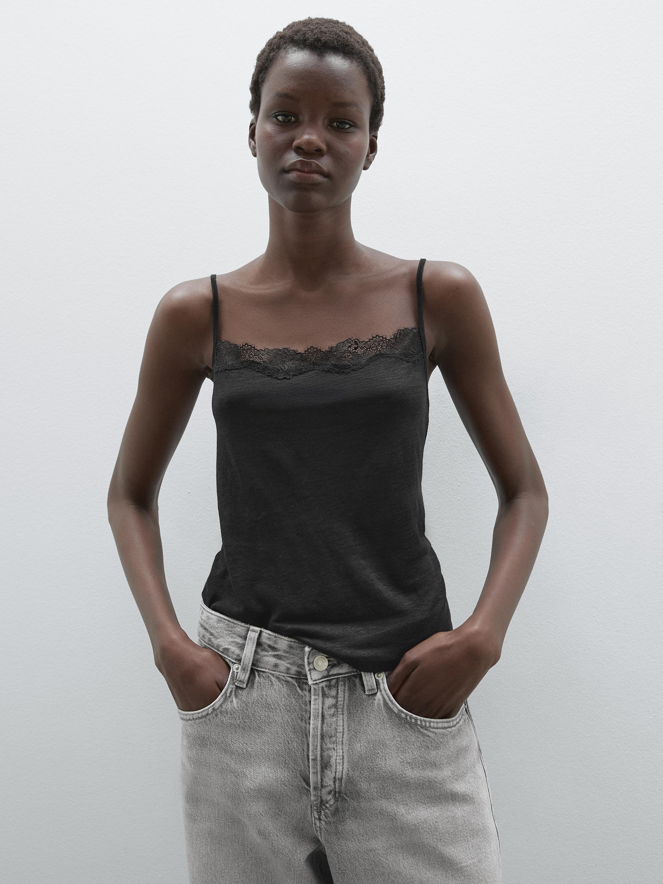 Top tirantes detalle encaje