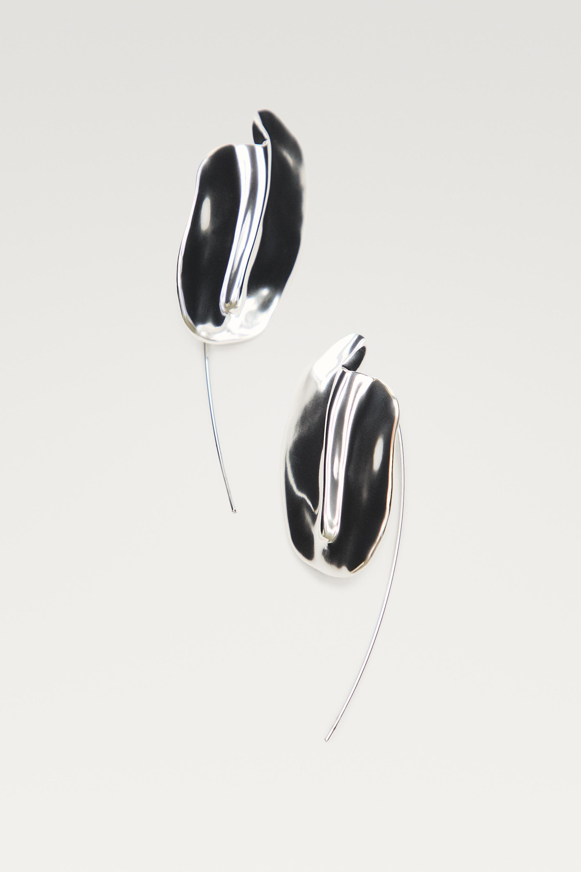Dumpling earrings — SILVER