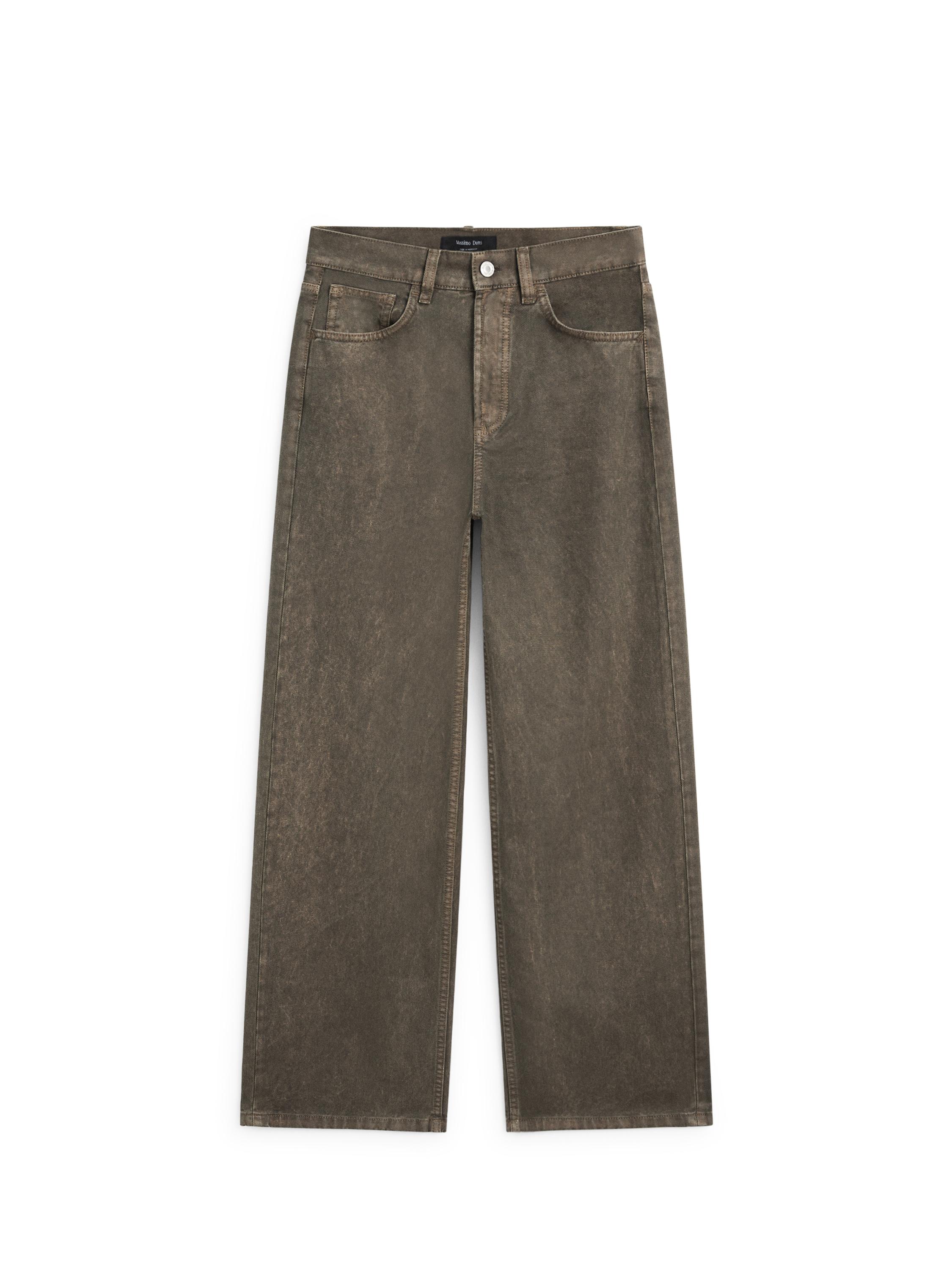 Wide-leg jeans — DARK KHAKI