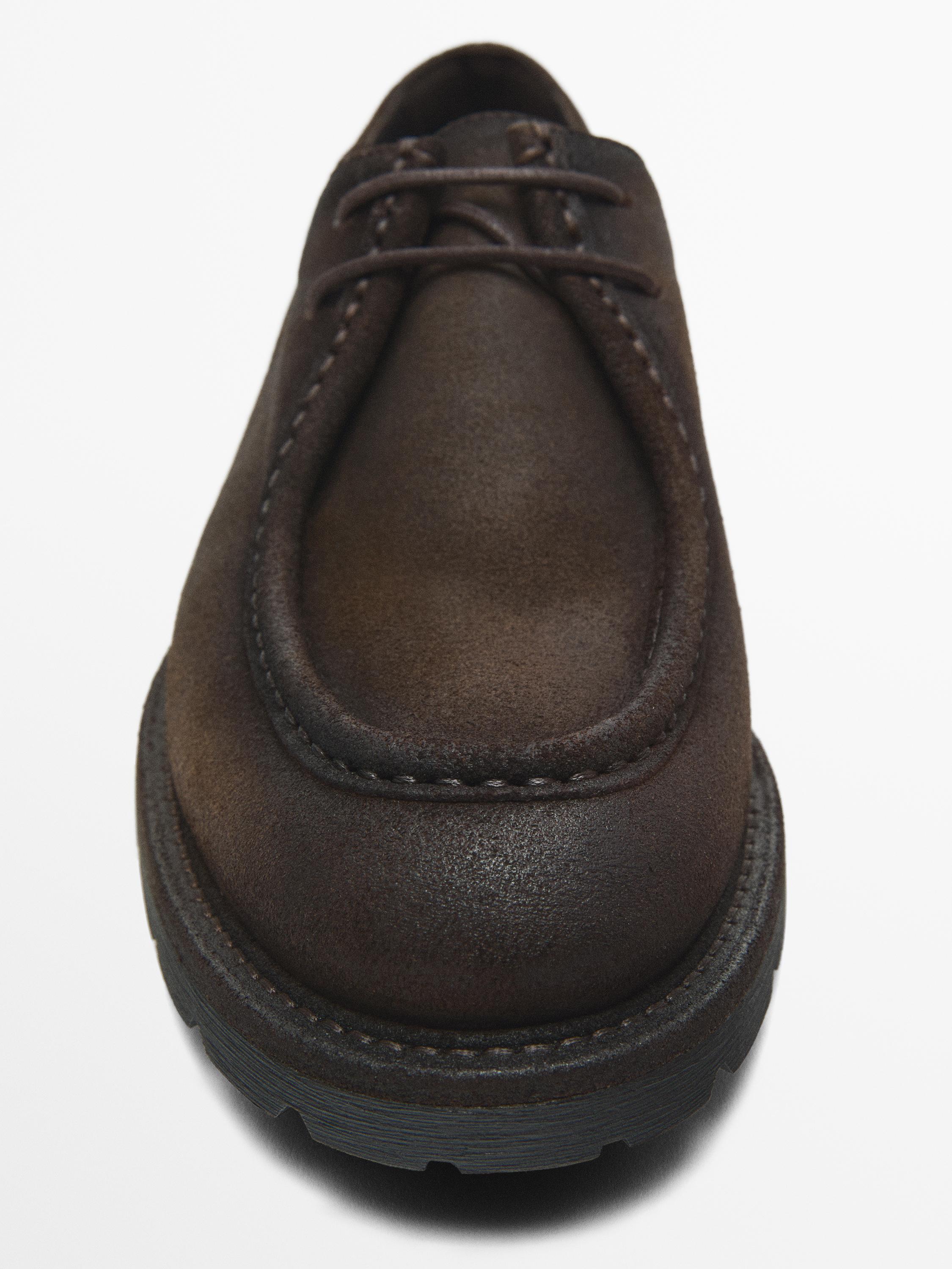 Schuhe Wulstnaht gefettet