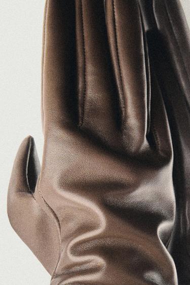 Long nappa leather gloves - LIMITED EDITION — BEIGE 4